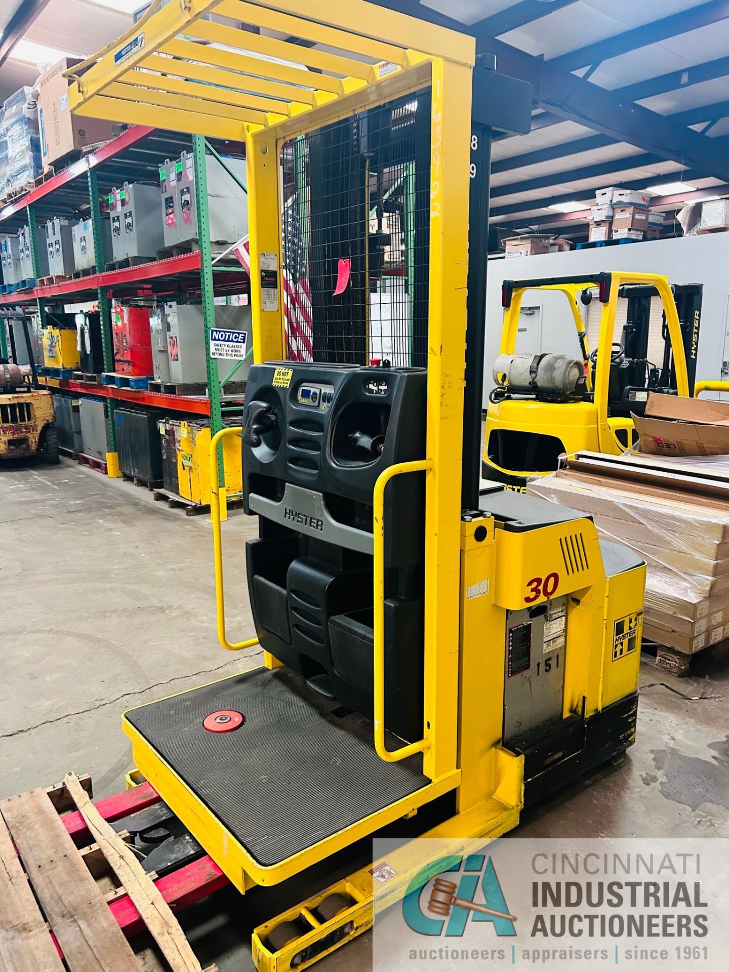 **2015 - 3,000 LB Hyster Model R30XMS3 Electric Order Picker; S/N E174N03465N, Charger Included** - Image 7 of 12