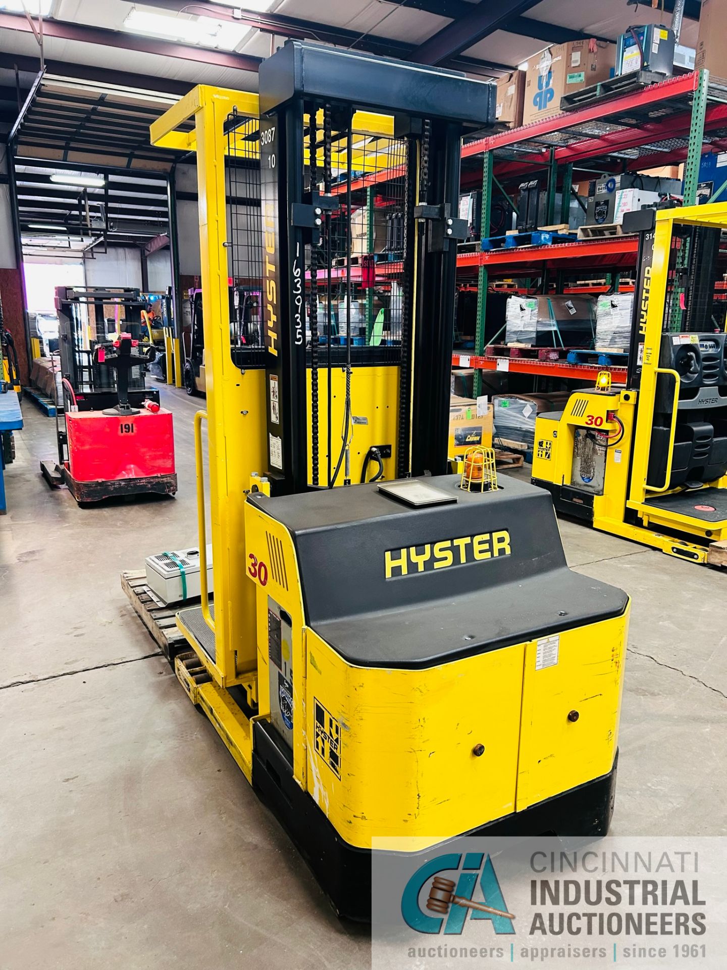 **2015 - 3,000 LB Hyster Model R30XMS3 Electric Order Picker; S/N E174N03426N, Charger Included** - Image 8 of 12