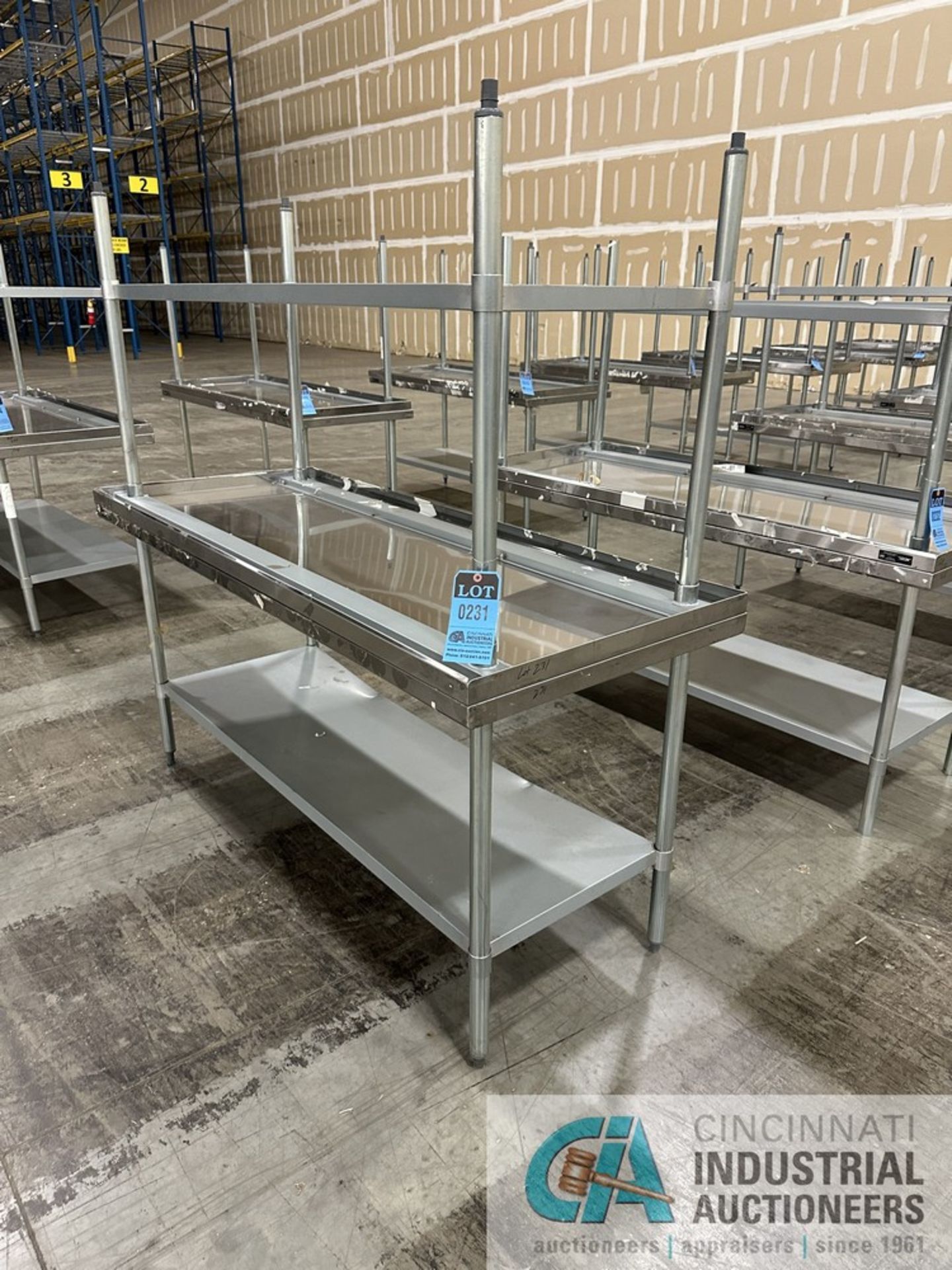 30" X 72" NEXEL STAINLESS STEEL WORKBENCHES