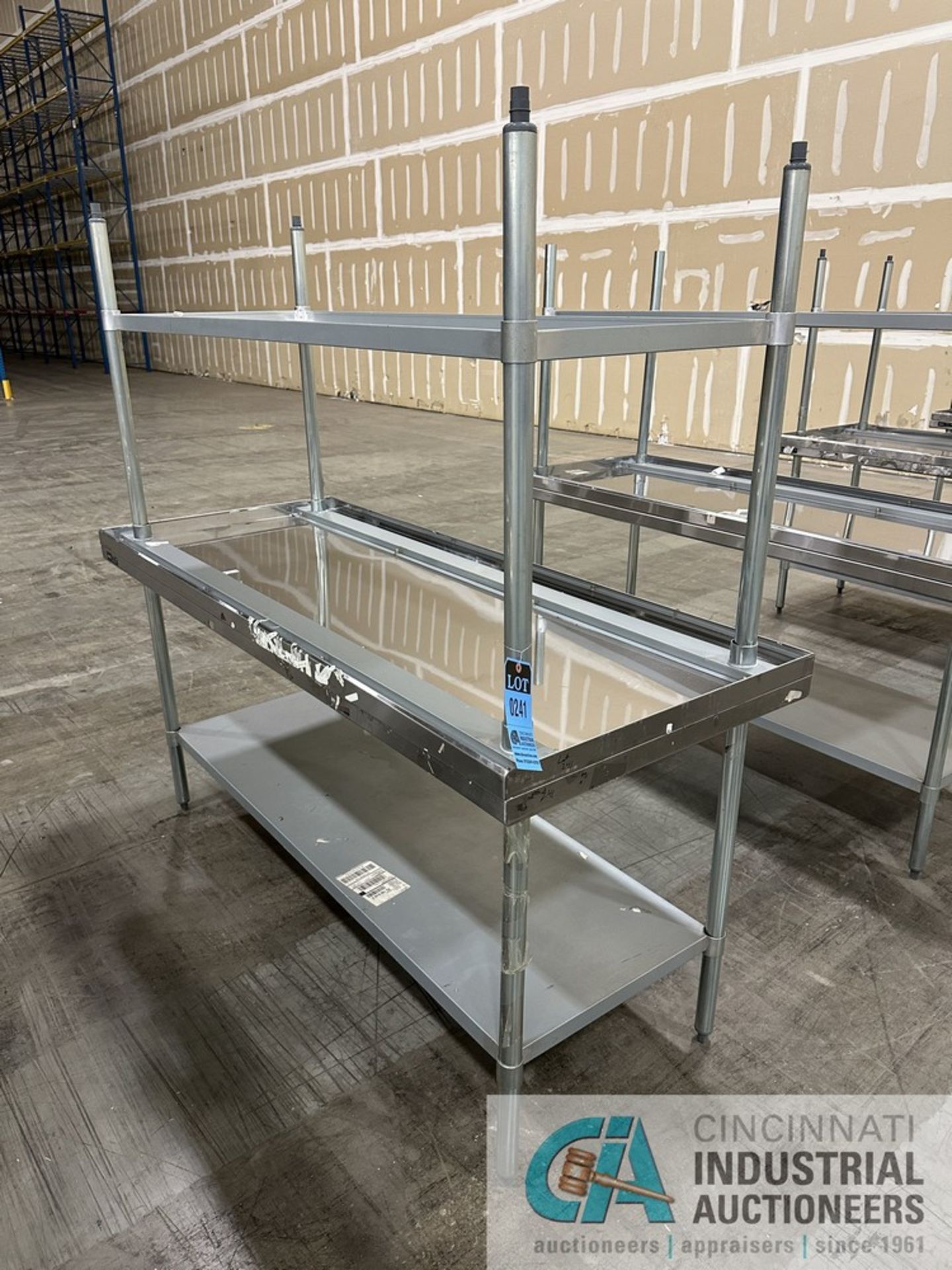 30" X 72" NEXEL STAINLESS STEEL WORKBENCHES