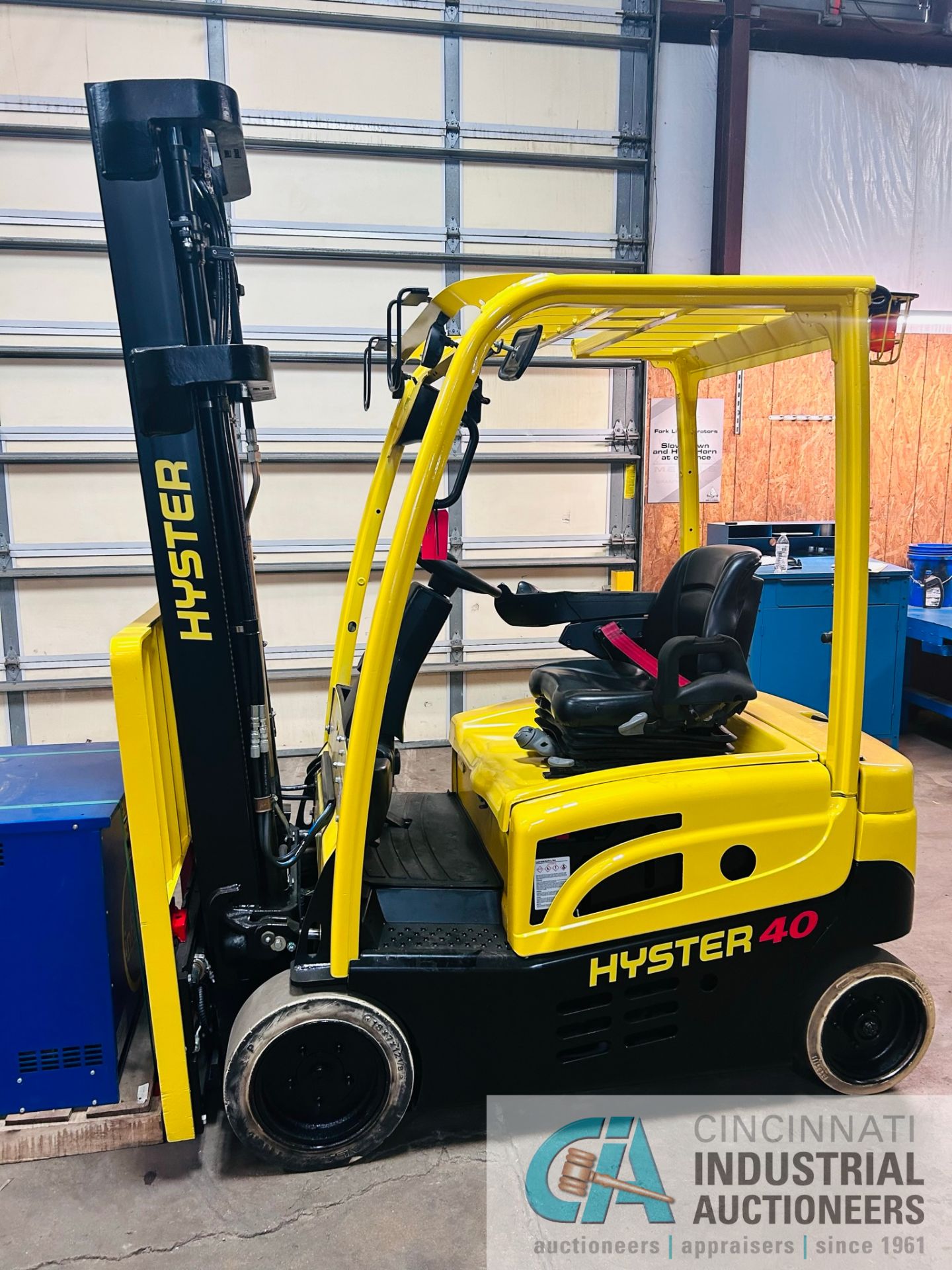 **2017 - 4,000 LB Hyster Model J40XN Electric Lift Truck; S/N A935N03203R, Charger included, - Image 3 of 12