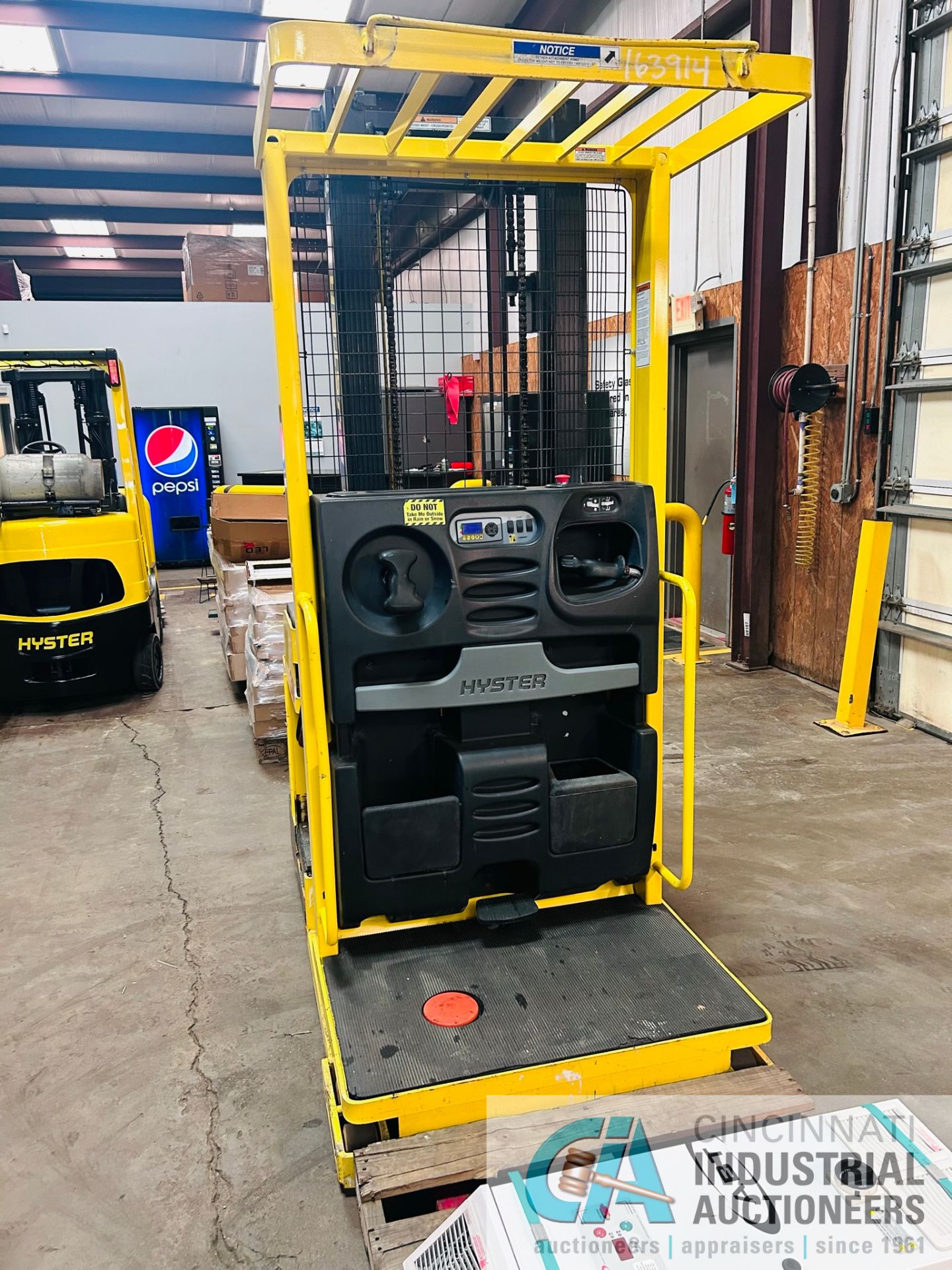**2015 - 3,000 LB Hyster Model R30XMS3 Electric Order Picker; S/N E174N03521N, Charger Included** - Image 3 of 10