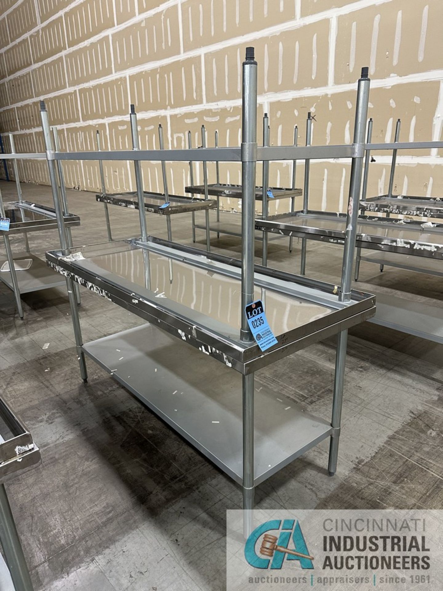 30" X 72" NEXEL STAINLESS STEEL WORKBENCHES