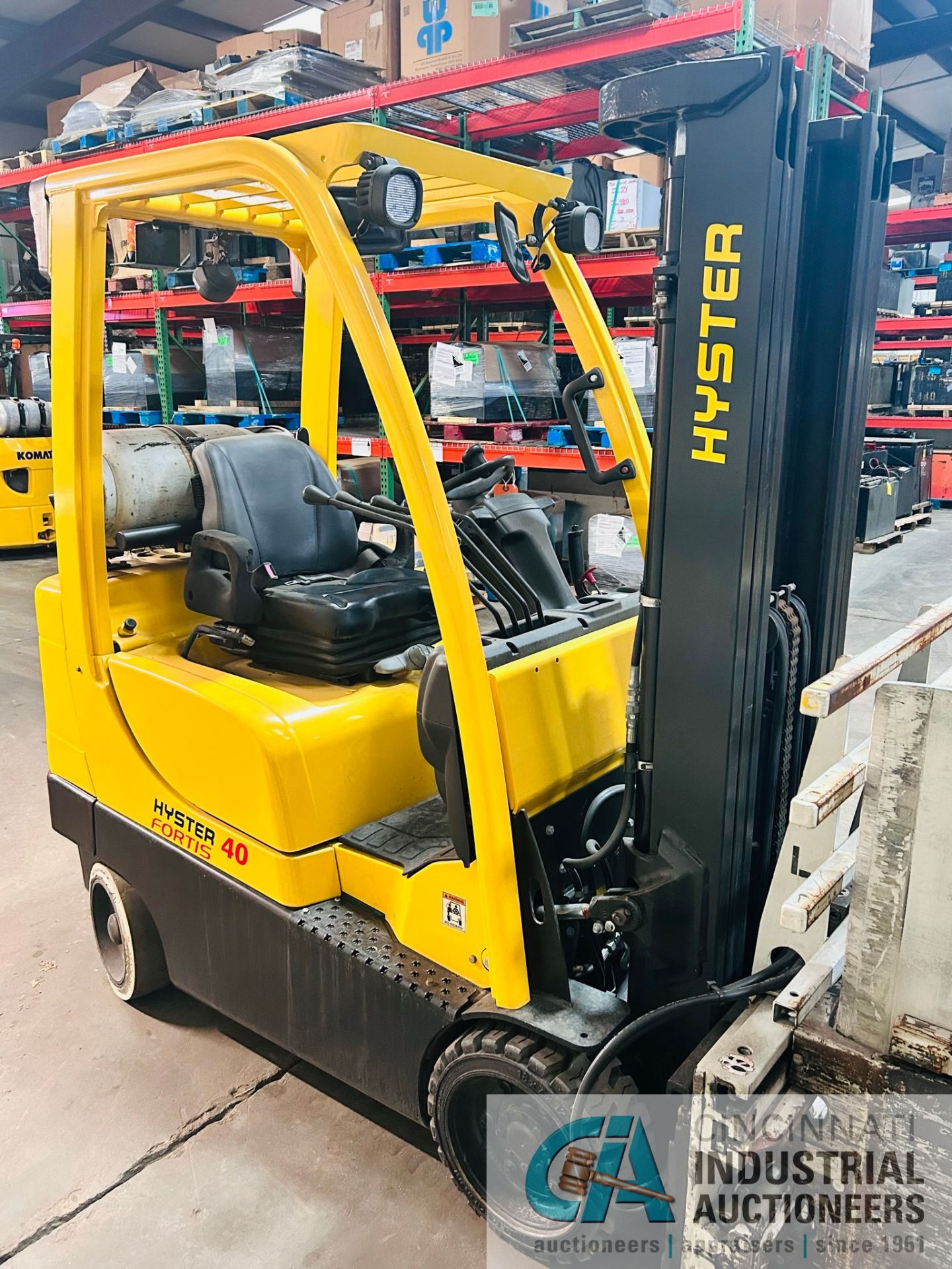 **4,000 LB Hyster Model S40FT LP Gas Lift Truck w/ Box Clamp Attachment; S/N F010V01689N ** Located - Image 5 of 12