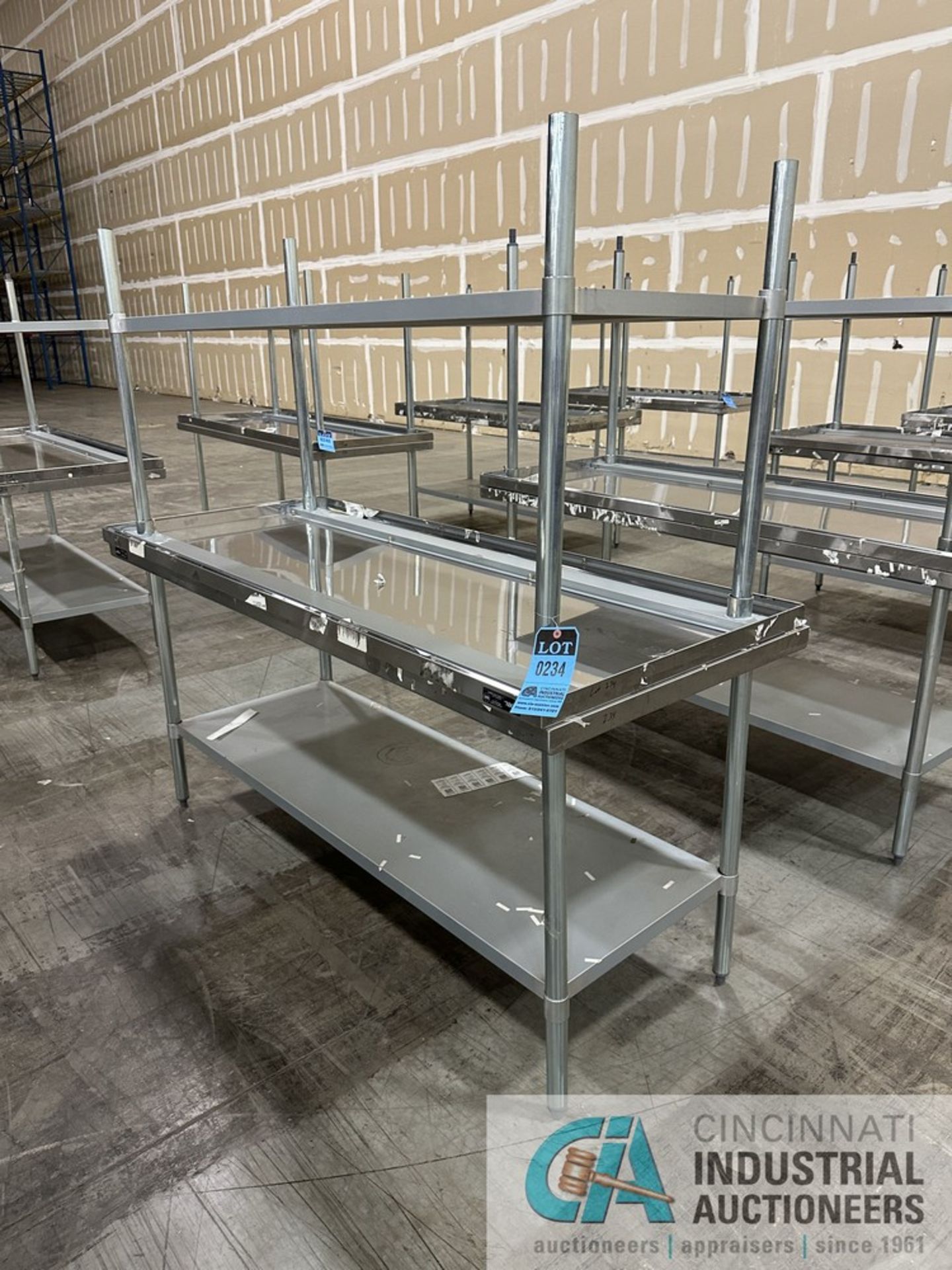 30" X 72" NEXEL STAINLESS STEEL WORKBENCHES