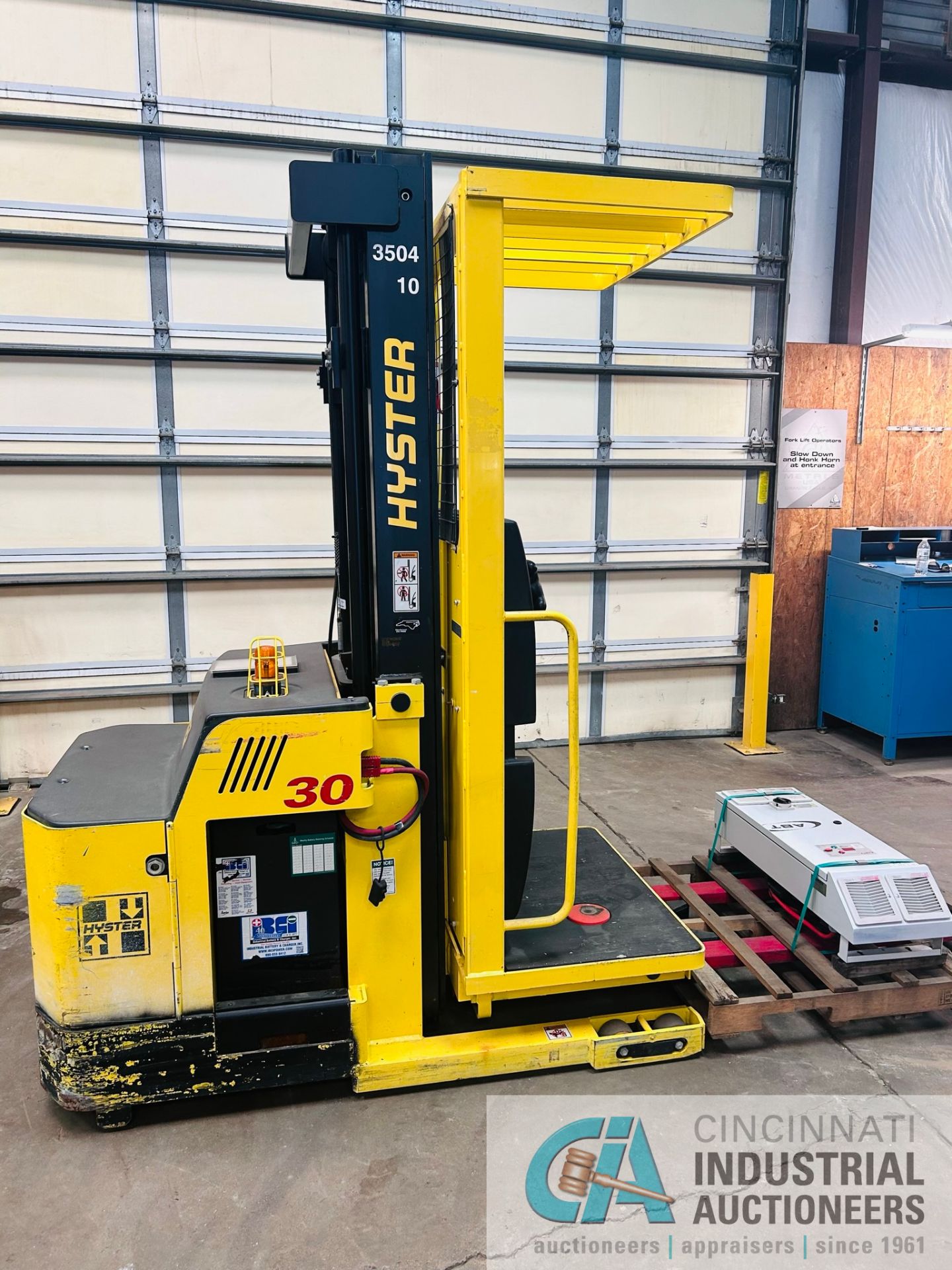 **2015 - 3,000 LB Hyster Model R30XMS3 Electric Order Picker; S/N E174N03431N, Charger Included** - Image 3 of 12