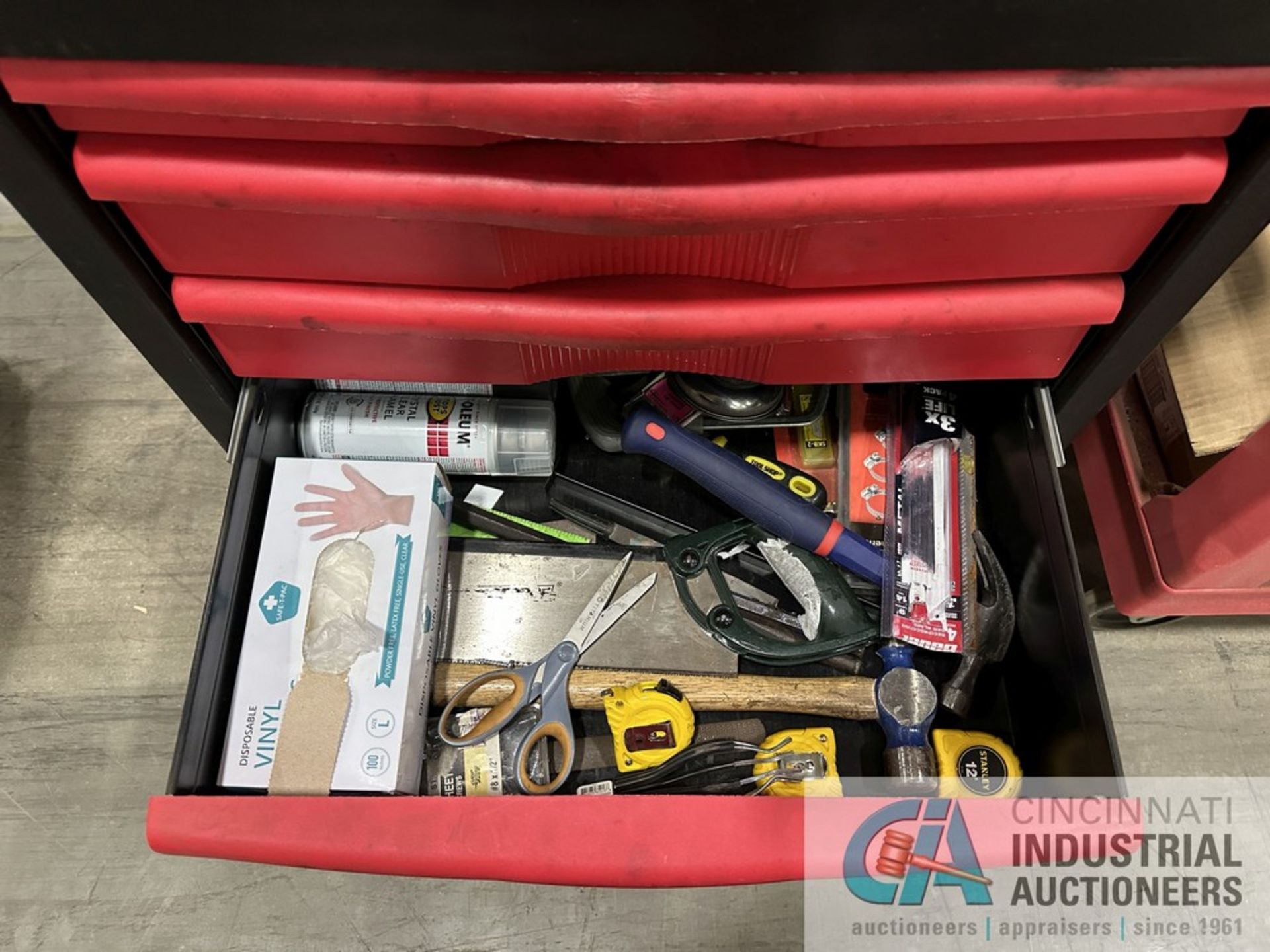 5-DRAWER PORTABLE TOOLBOX WITH ASSORTED HAND TOOLS - Image 7 of 7