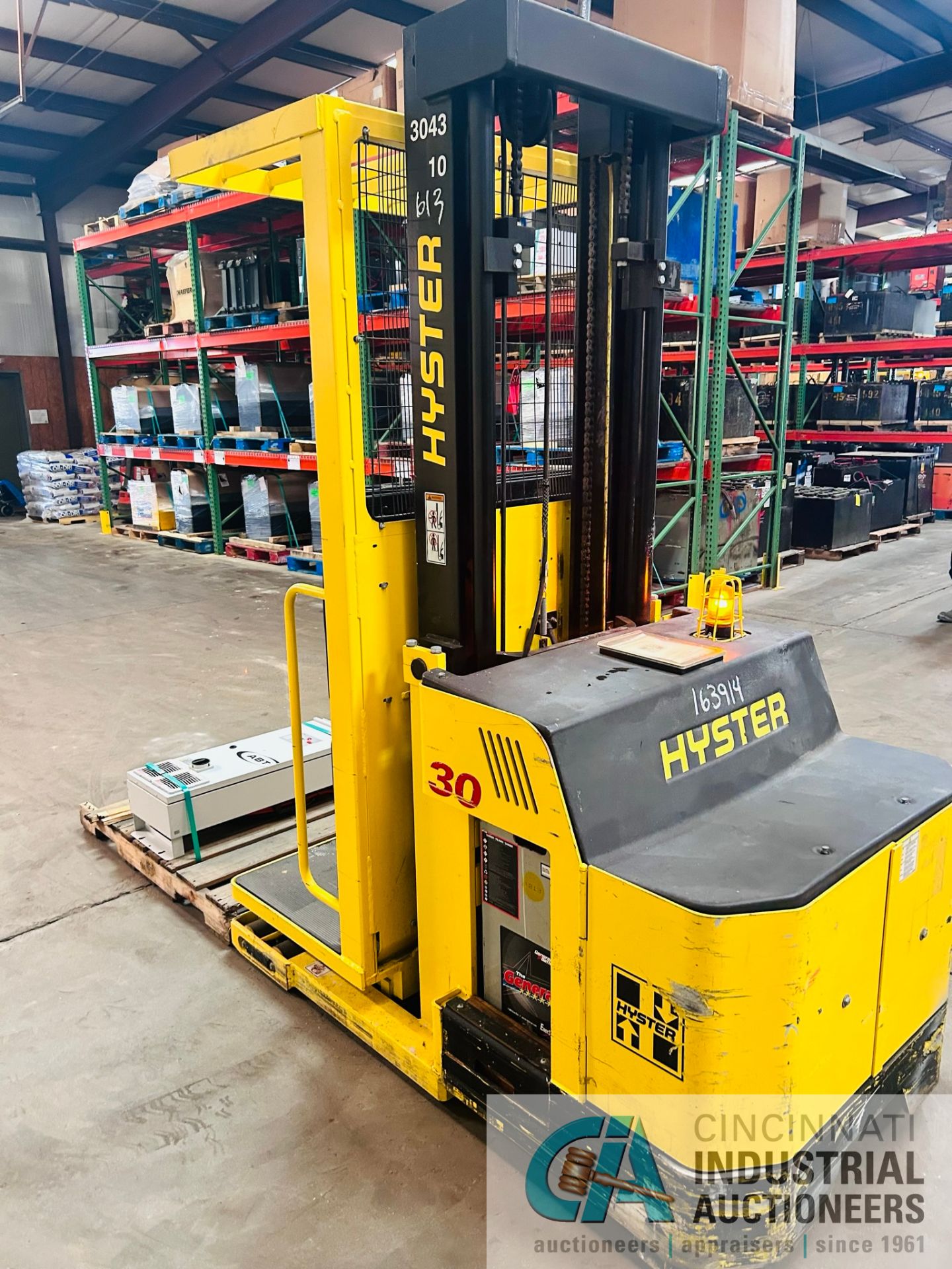 **2015 - 3,000 LB Hyster Model R30XMS3 Electric Order Picker; S/N E174N03521N, Charger Included** - Image 7 of 10