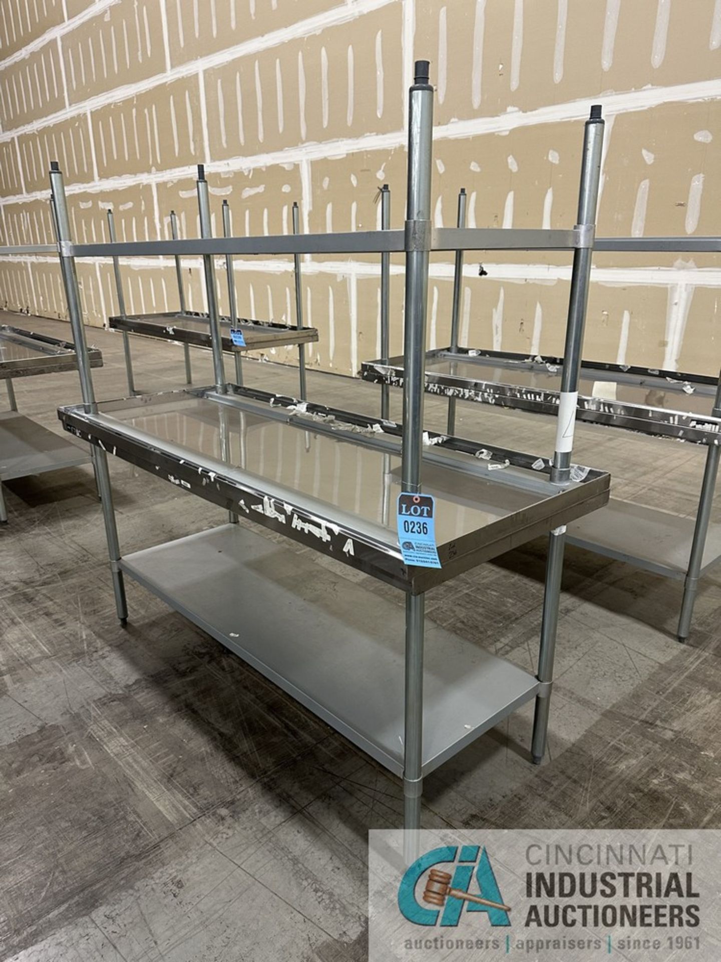 30" X 72" NEXEL STAINLESS STEEL WORKBENCHES