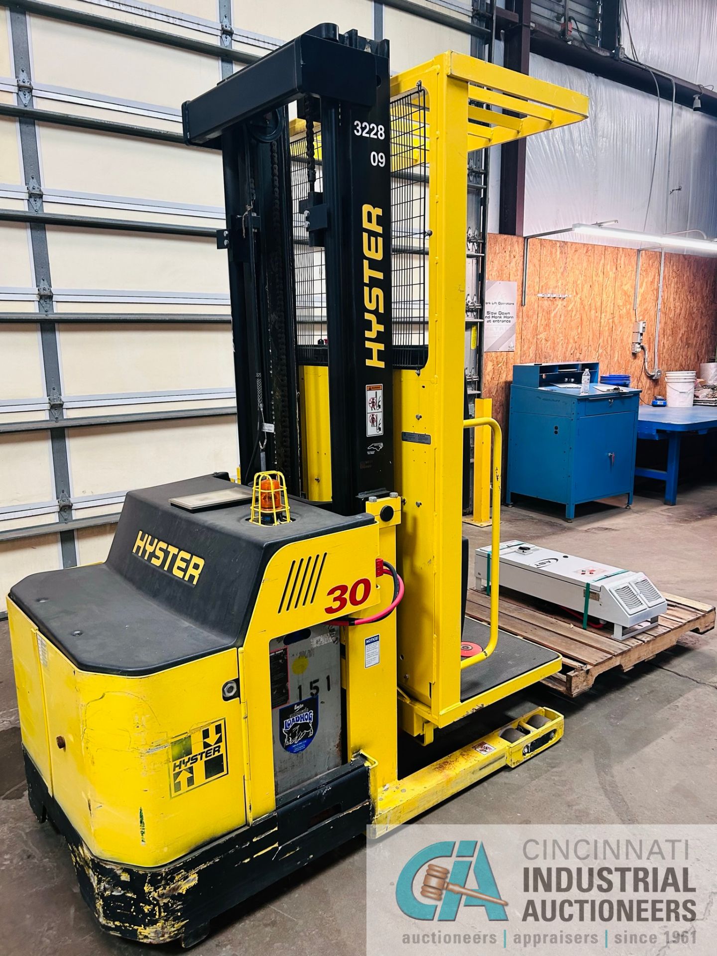 **2015 - 3,000 LB Hyster Model R30XMS3 Electric Order Picker; S/N E174N03465N, Charger Included** - Image 10 of 12