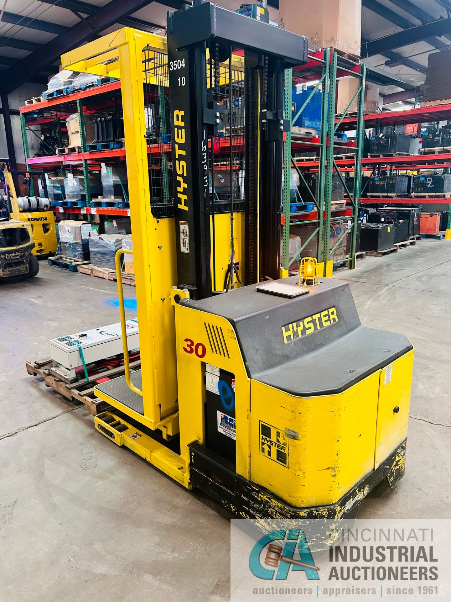 **2015 - 3,000 LB Hyster Model R30XMS3 Electric Order Picker; S/N E174N03431N, Charger Included** - Image 8 of 12