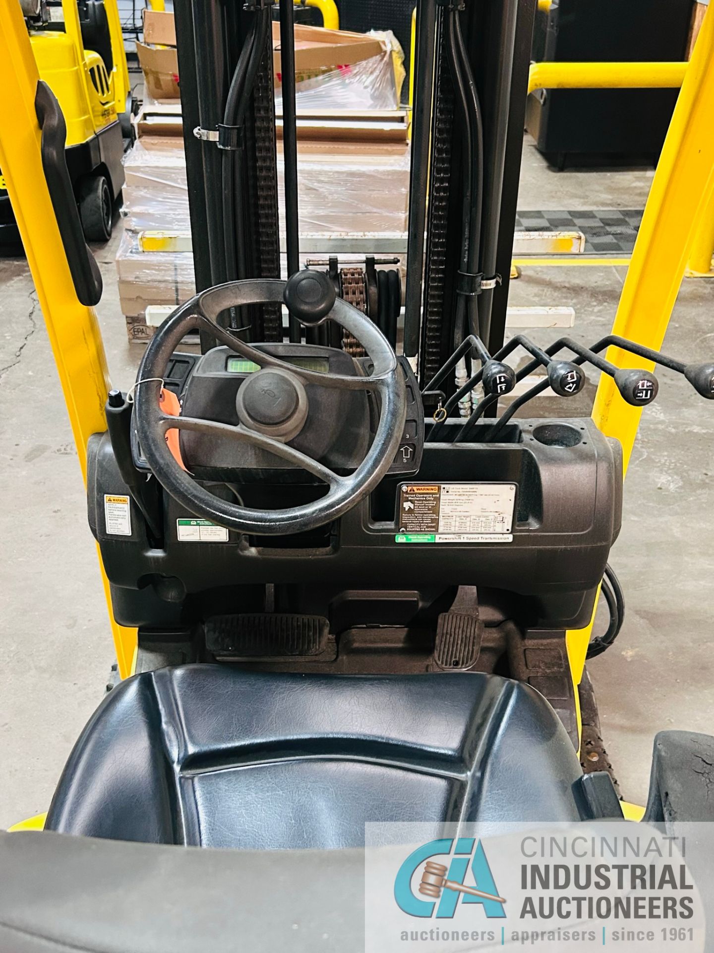 **4,000 LB Hyster Model S40FT LP Gas Lift Truck w/ Box Clamp Attachment; S/N F010V01689N ** Located - Image 12 of 12