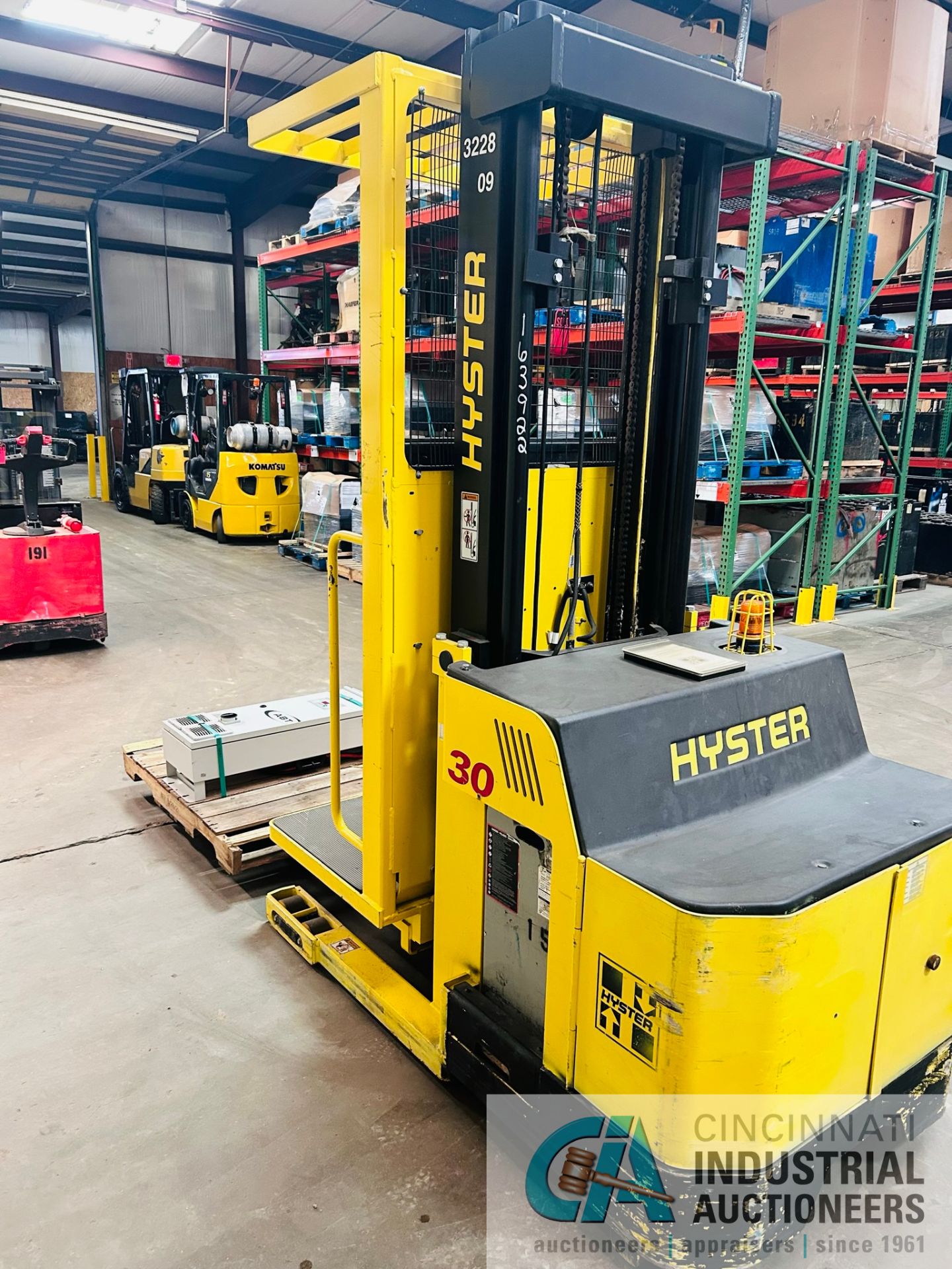 **2015 - 3,000 LB Hyster Model R30XMS3 Electric Order Picker; S/N E174N03465N, Charger Included** - Image 8 of 12