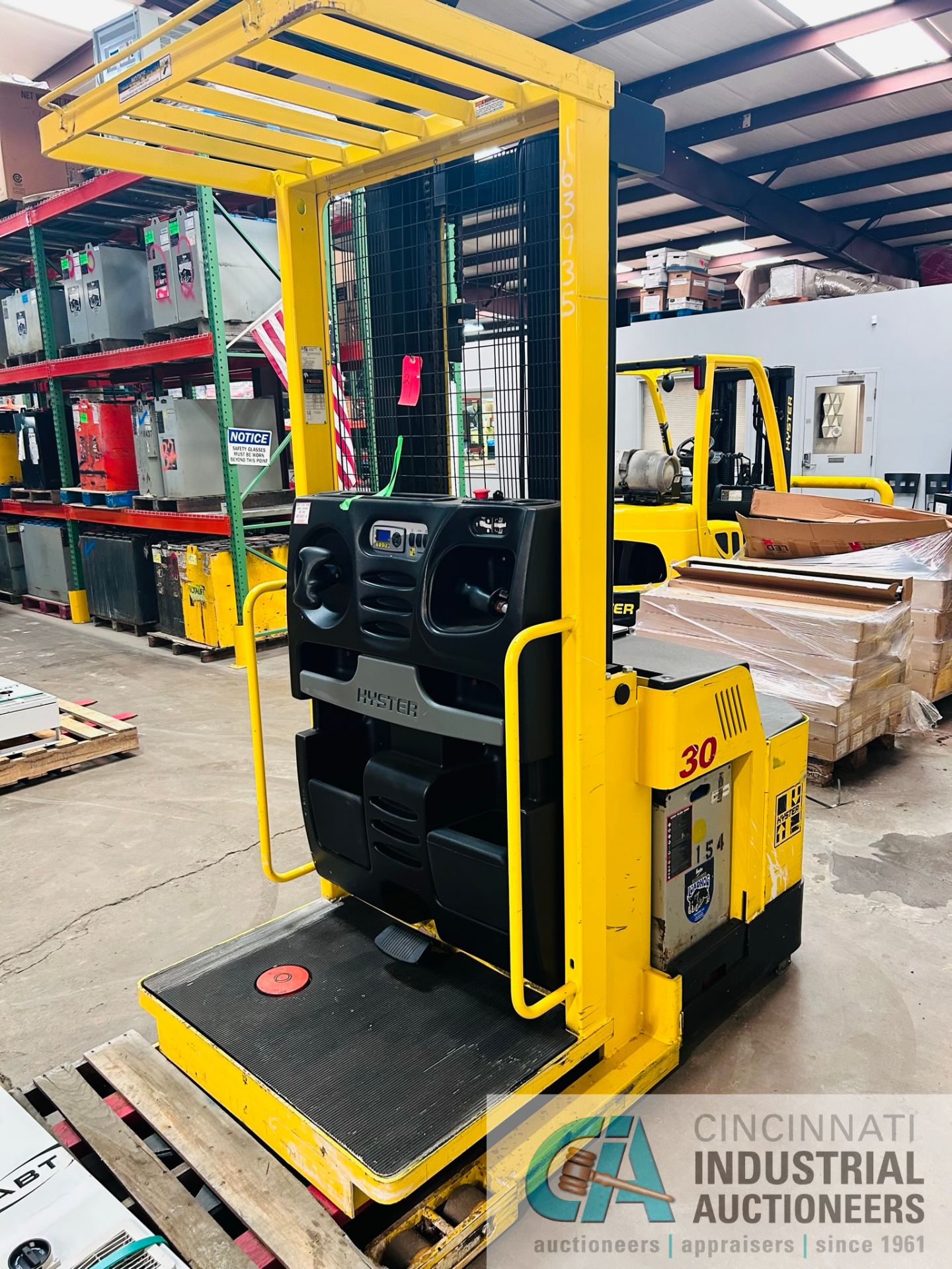 **2015 - 3,000 LB Hyster Model R30XMS3 Electric Order Picker; S/N E174N03426N, Charger Included** - Image 7 of 12