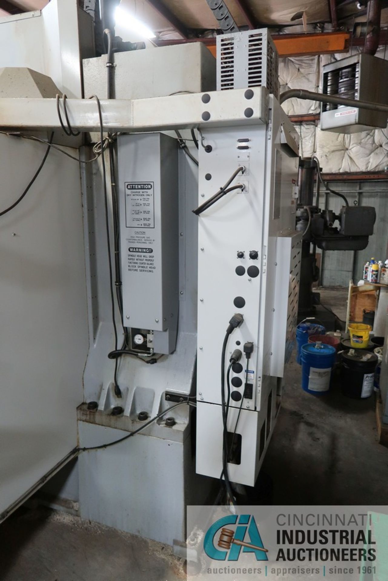 HAAS MODEL VF5-50 CNC VERTICAL MACHINING CENTER; S/N 105552, 23" X 52" TABLE, 50 TAPER SPINDLE, 7, - Image 11 of 12