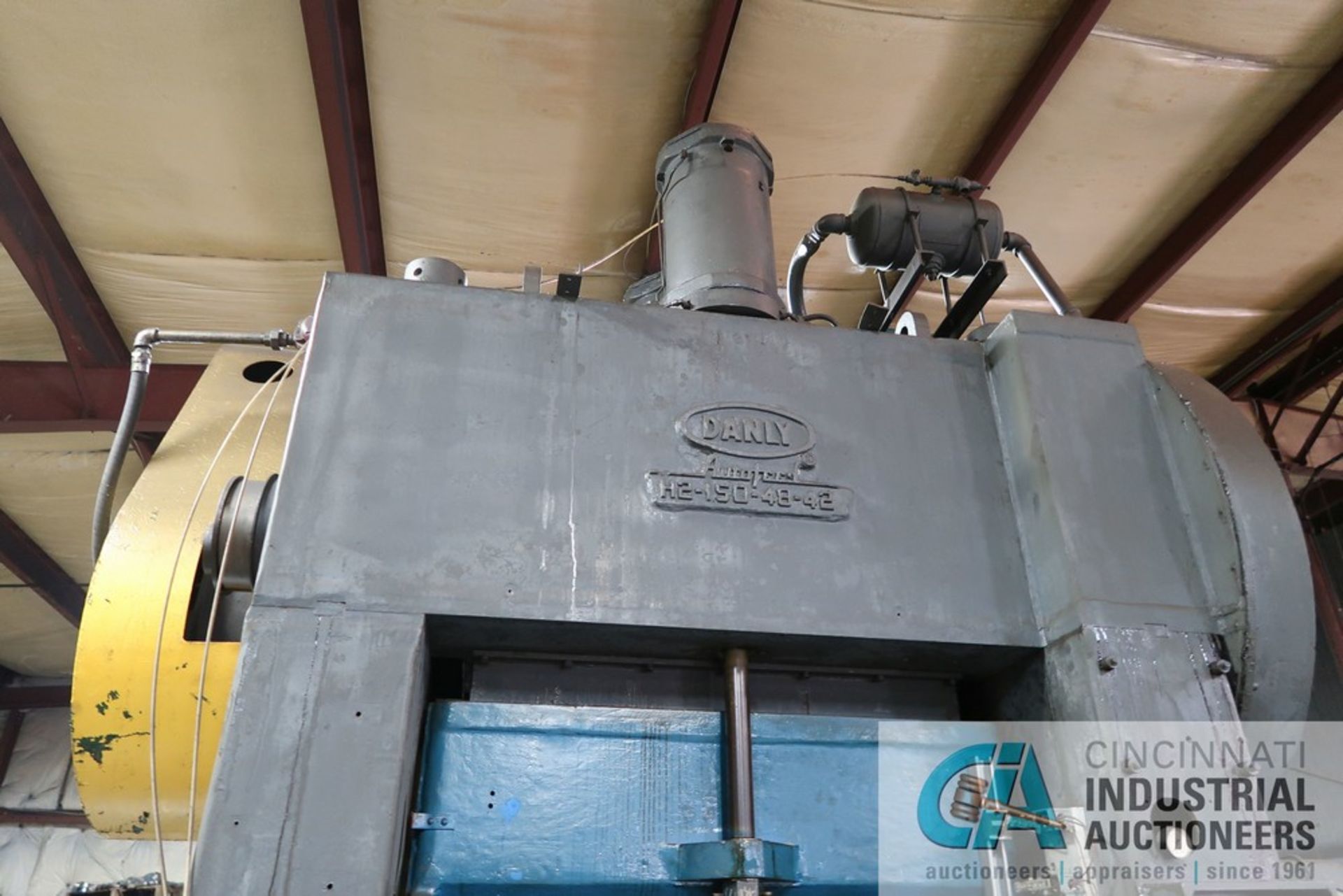 **150-TON DANLY MODEL H2-150-48-42 STRAIGHT SIDE PRESS; S/N 108901, 6" STROKE, 20" SHUT HEIGHT, 3- - Image 5 of 11