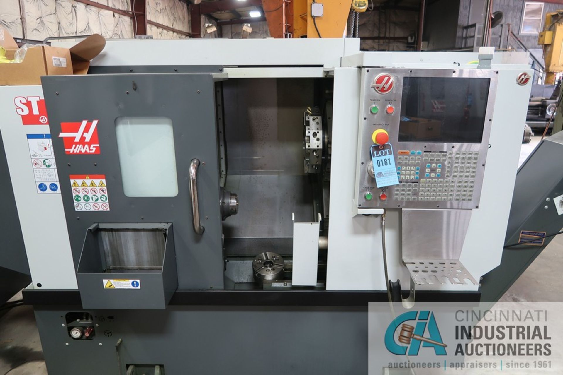 HAAS MODEL ST10 CNC TURNING CENTER; S/N 3108101, COLLET CHUCK, 12-POSITION TURRET, TOOL PRESETTER, - Image 2 of 10