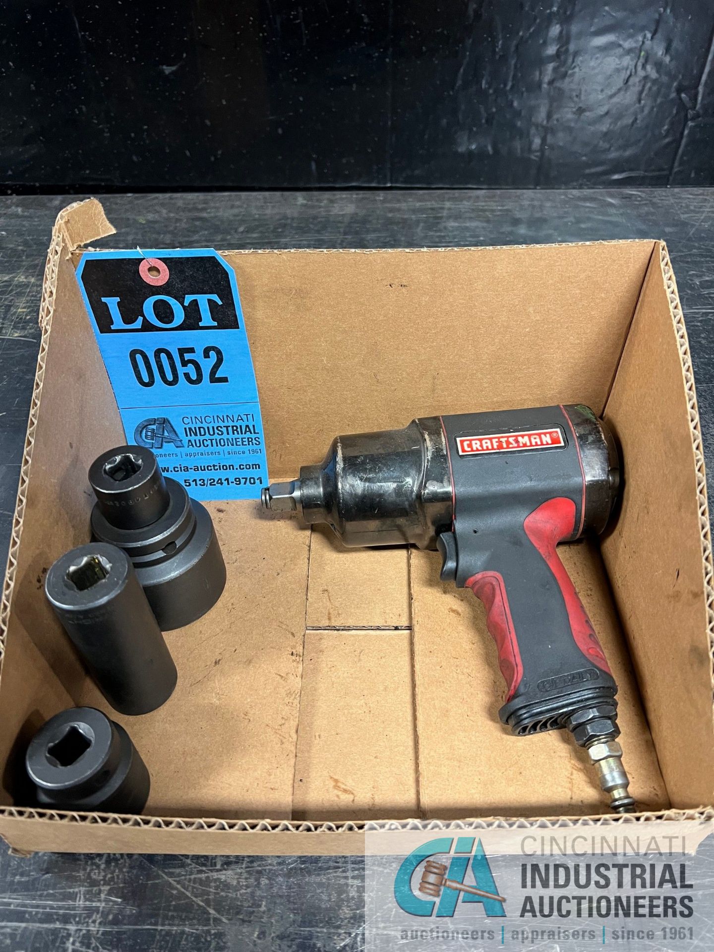 CRAFTSMAN AIR IMPACT WRENCH W/ SOCKETS **LOCATED AT 235 FACTORY STREET, LA PORTE, INDIANA 46350**