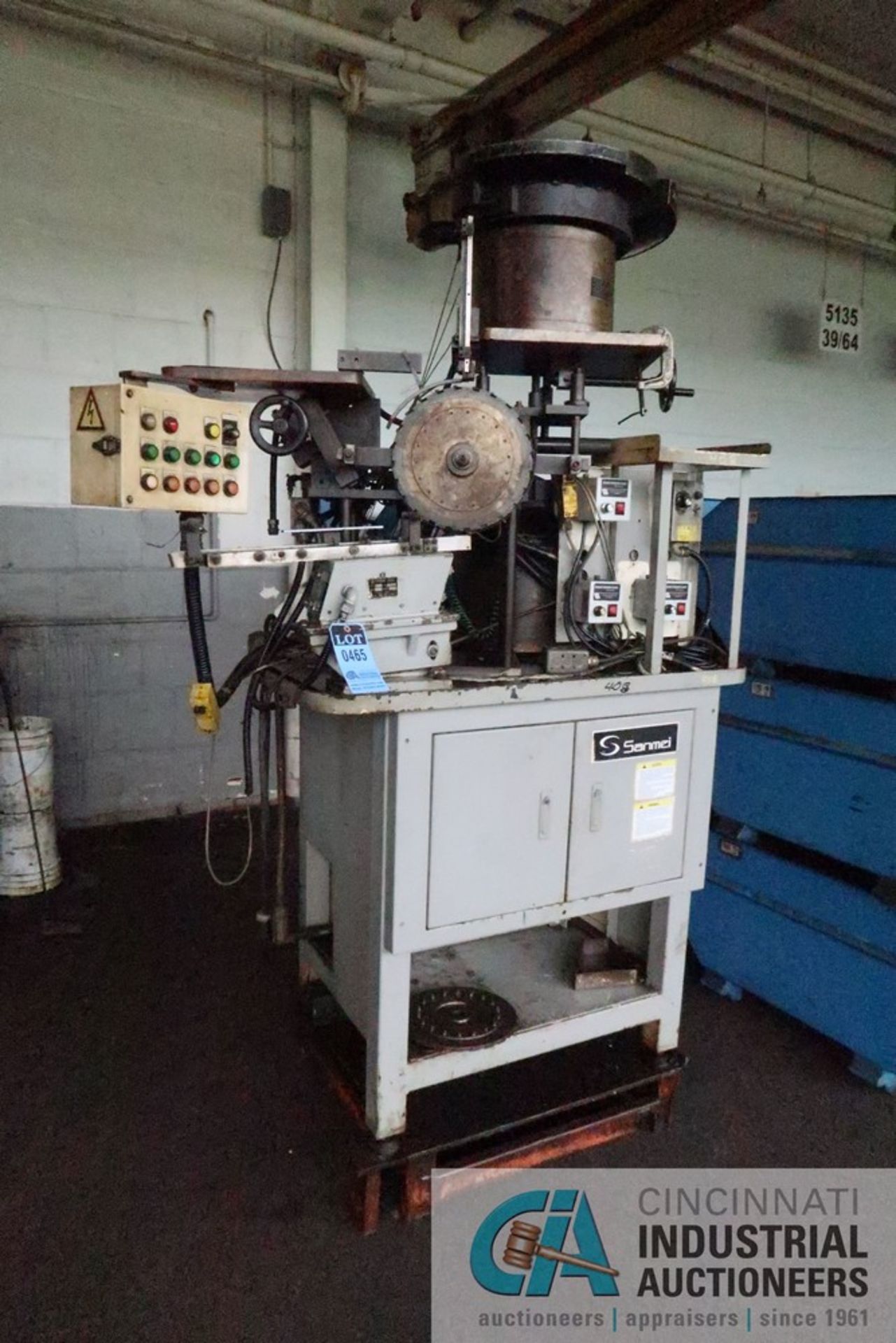 SANMEI MODEL THI-AV DIAL TYPE WASHER SYSTEM; S/N SB0103006, WITH RODIX VIBRATORY FEED SYSTEM