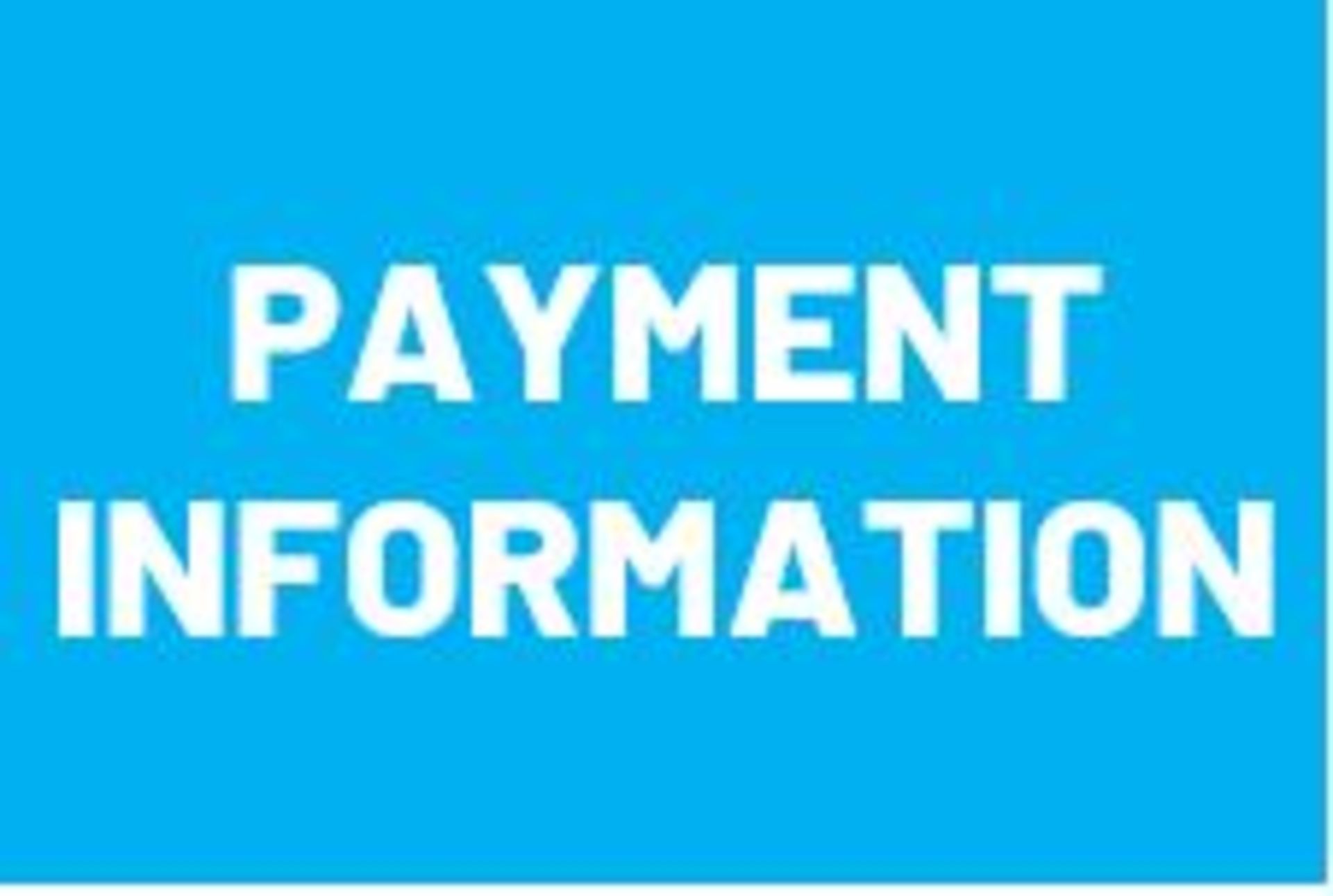 PAYMENT INFORMATION