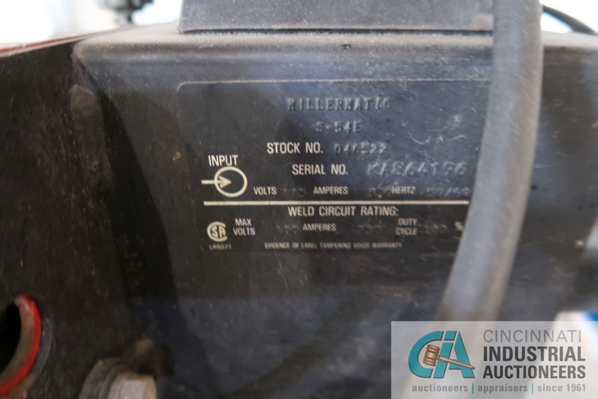 450 AMP MILLER MODEL DELTAWELD 451 CONSTANT VOLTAGE DC ARC WELDING POWER SOURCE S/N KA825869 WITH - Image 6 of 6