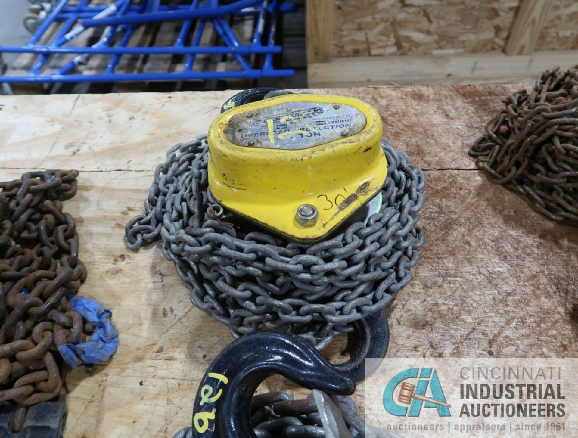 2 TON AND 1 TON CAPACITY OZ PREMIUM CHAIN HOISTS **MISSING DRAW CHAIN** - Image 2 of 2