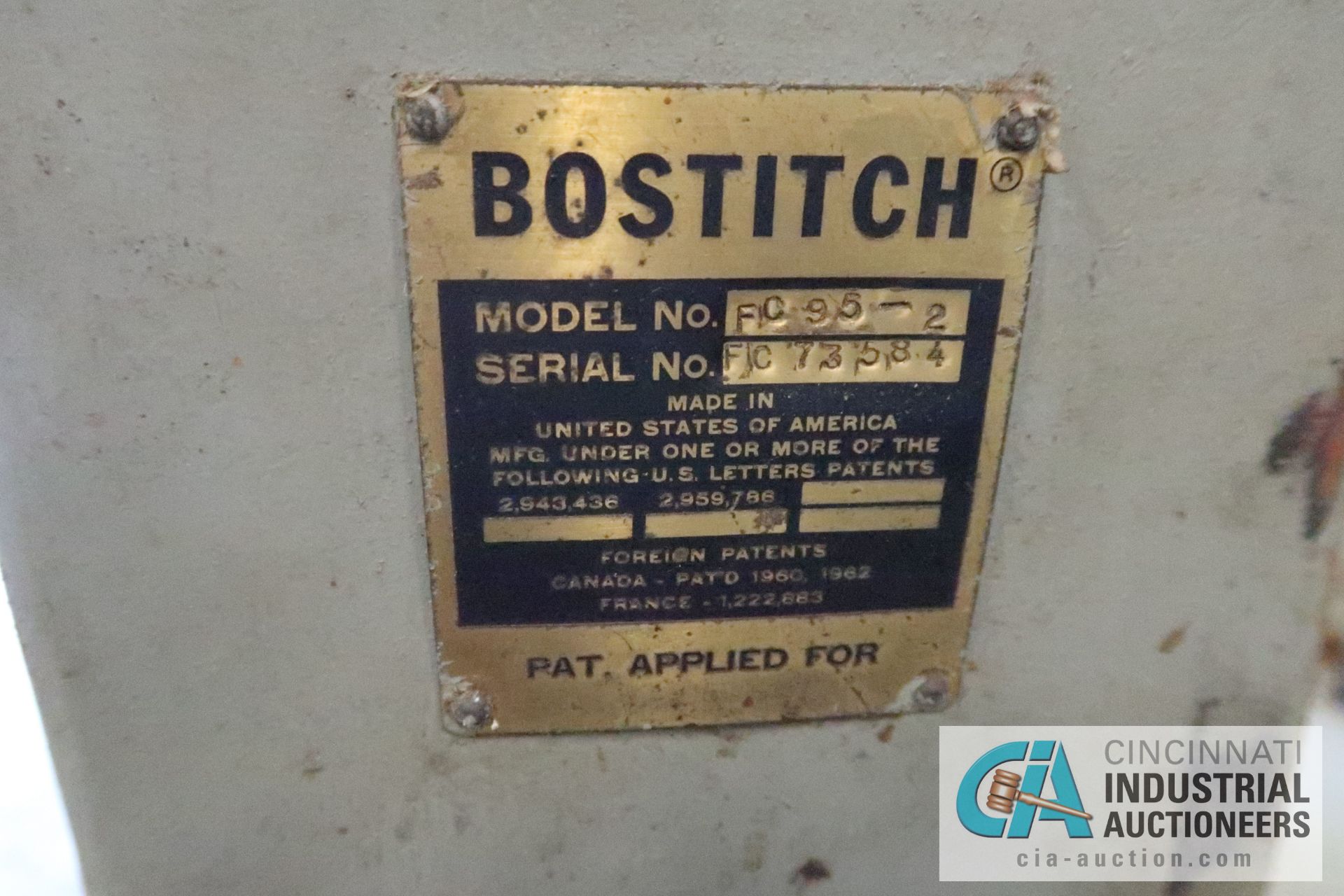 BOSTITCH MODEL FC-95 ELECTRIC BOX STAPLER - Image 4 of 4