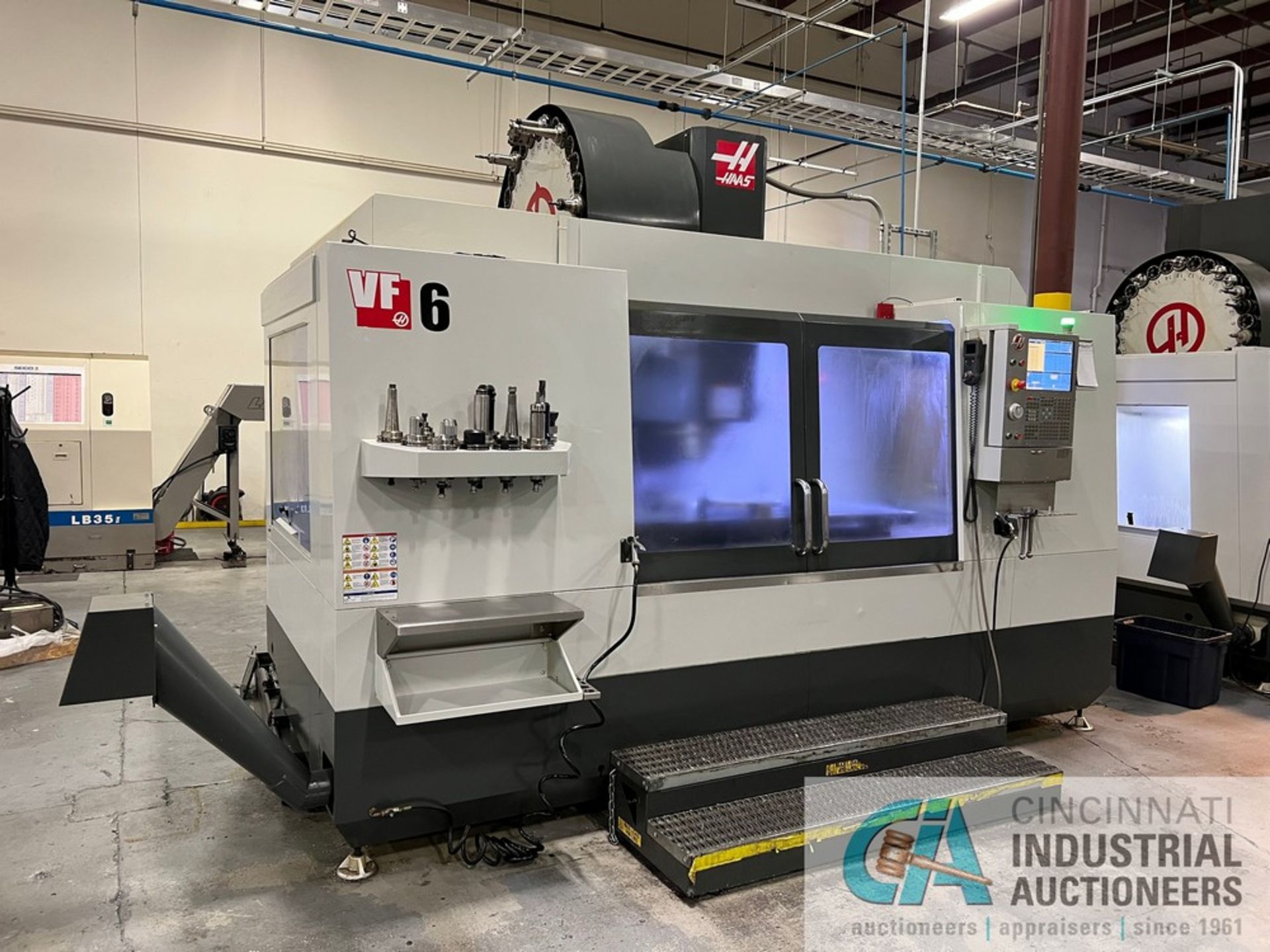Haas Model VF-6 CNC Vertical Machining Center (2015) 3,558 Cutting Hours Showing - Image 2 of 16