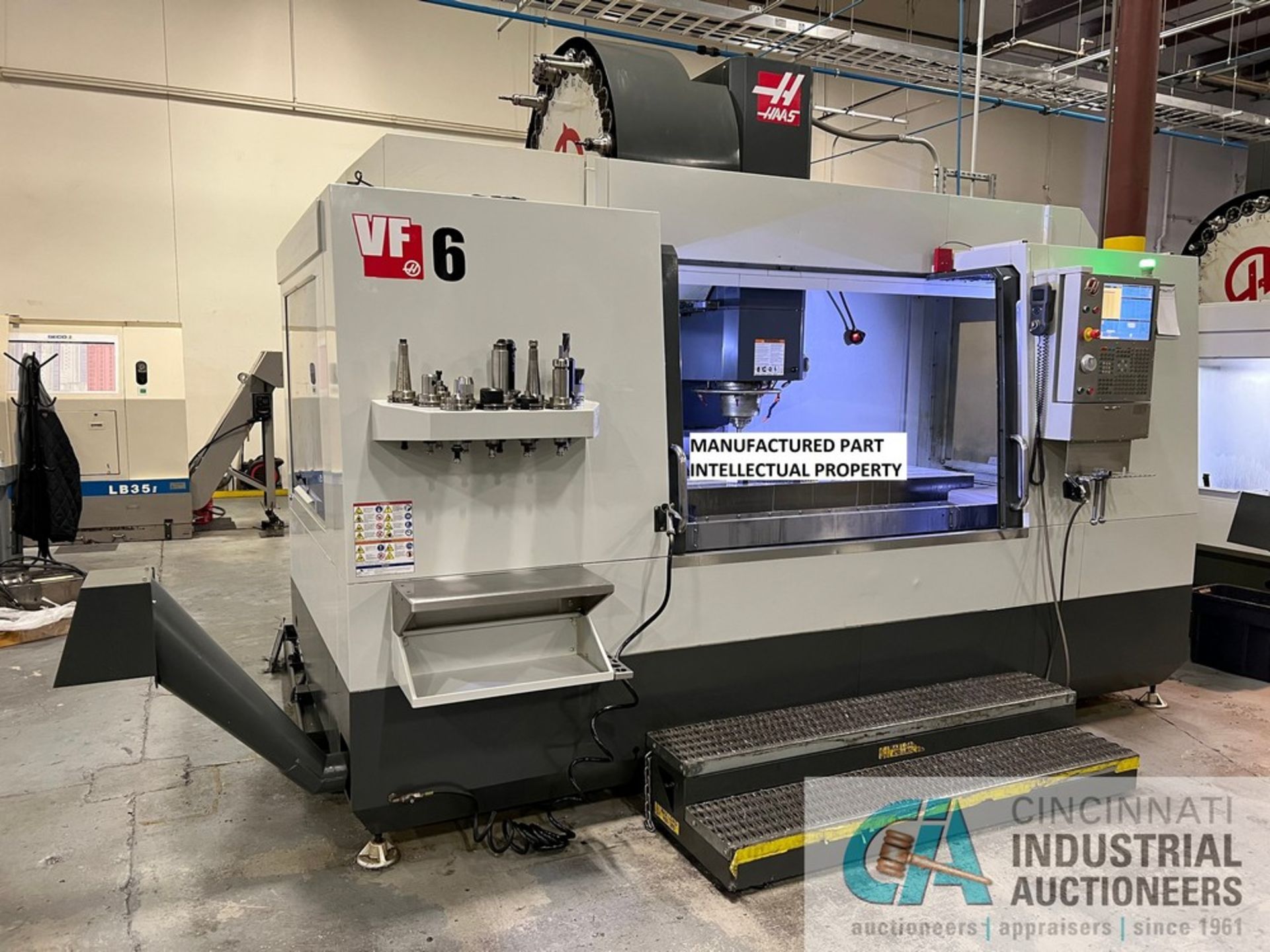 Haas Model VF-6 CNC Vertical Machining Center (2015) 3,558 Cutting Hours Showing - Image 4 of 16