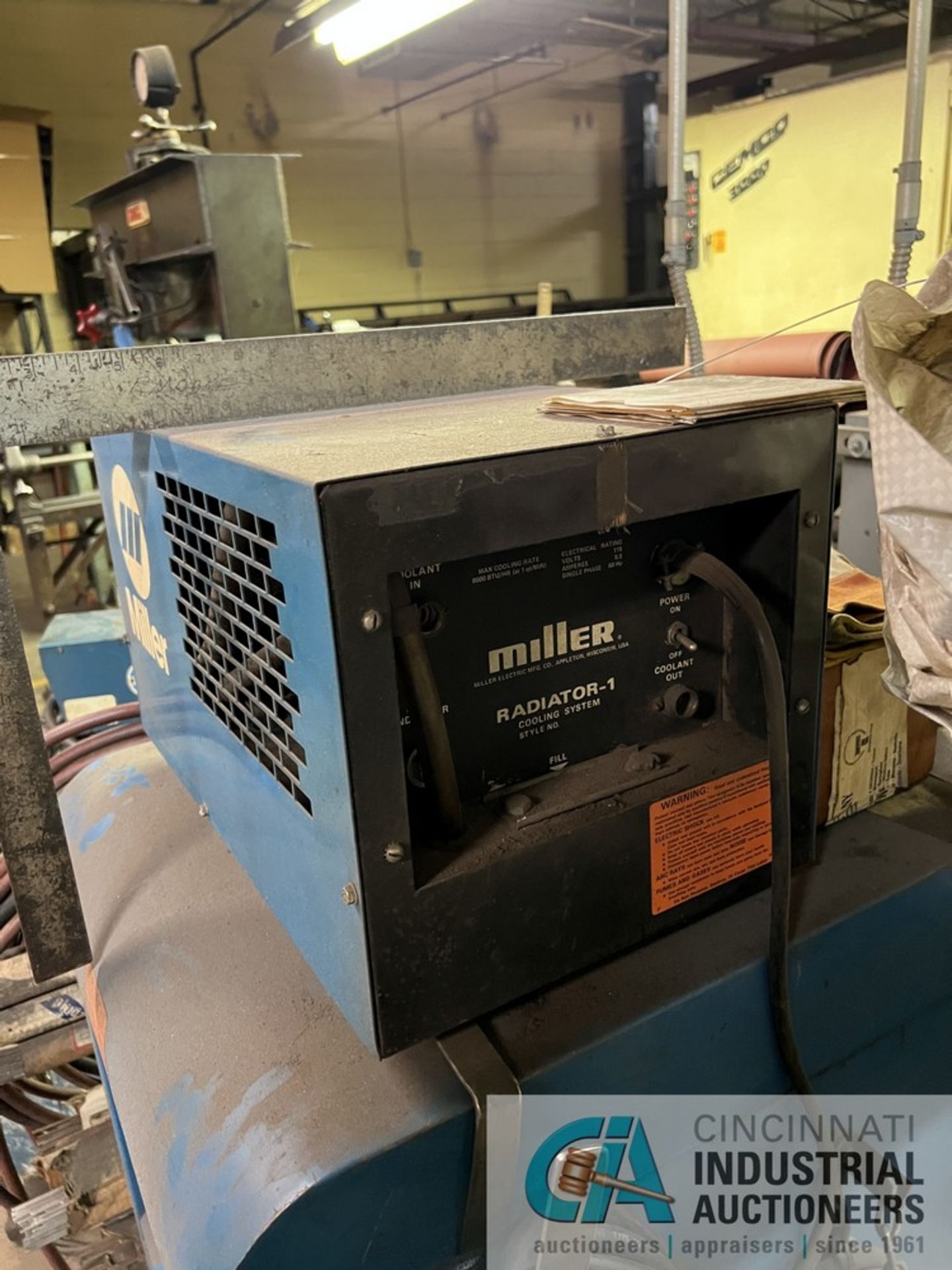 300-AMP MILLER 300A/BP WELDER; S/N JJ327022, W/ RADIATOR I COOLING SYSTEM - Image 6 of 7