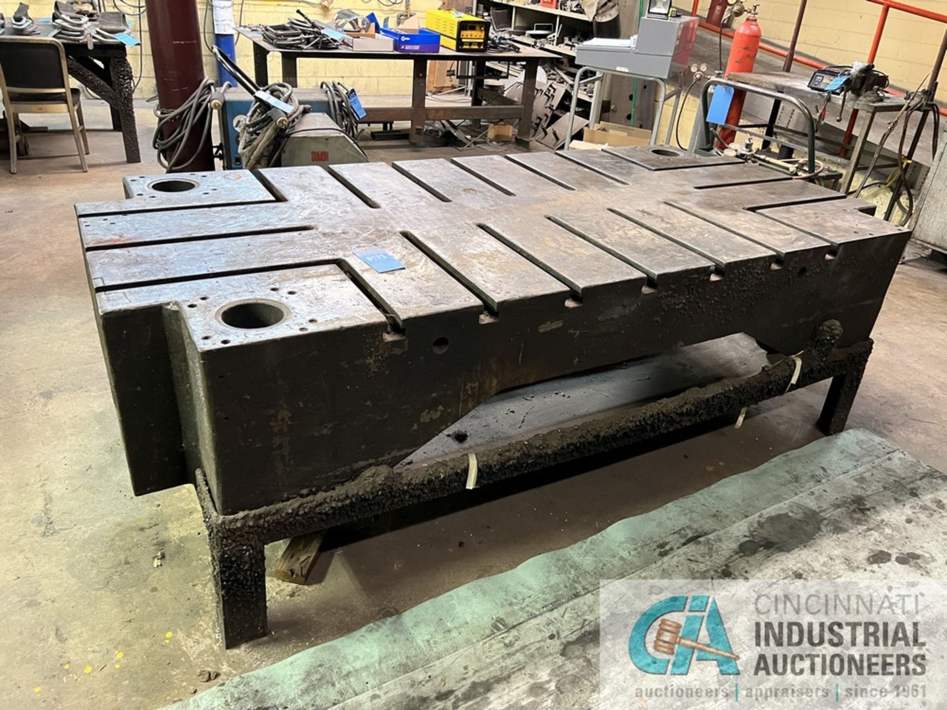 102" X 47" HEAVY DUTY STEEL WELDING TABLE **For convenience, a loading fee of $100.00 will be