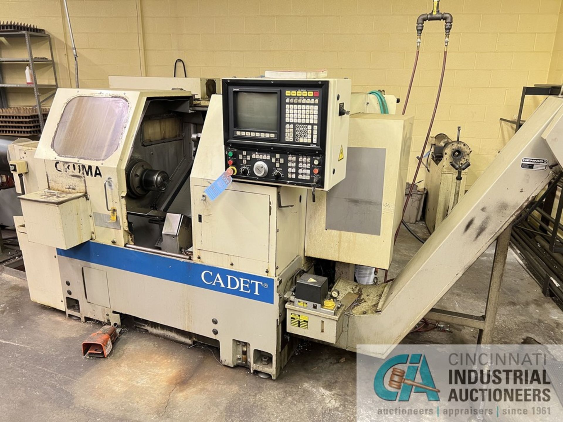 OKUMA MODEL LN08 CNC TURNING CENTER; S/N D315, 12-TOOL TURRET, COLLET NOSE, OKUMA NC CONTROL, FOOT - Image 2 of 14