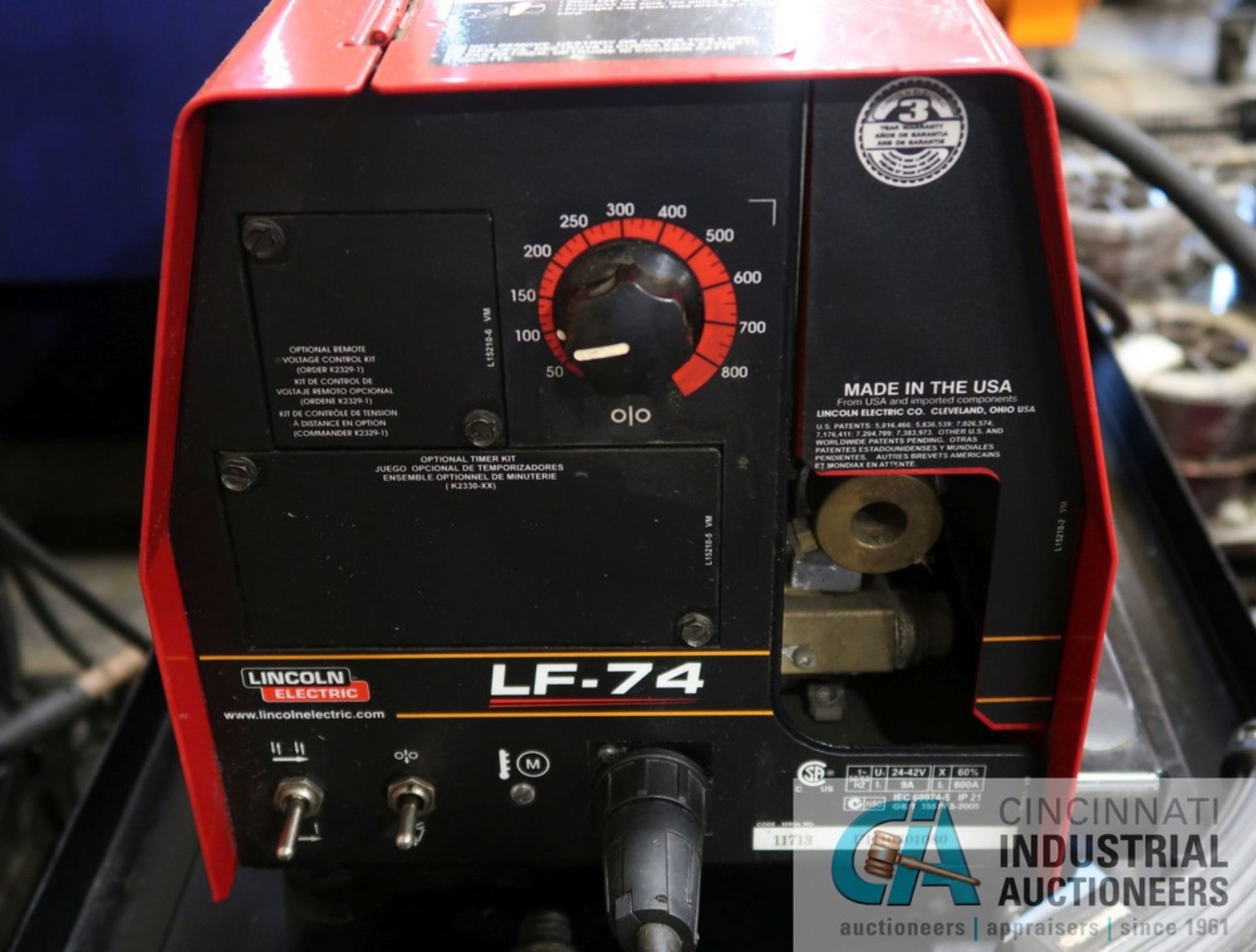 450 AMP LINCOLN ELECTRIC FLEXTEC 450 WELDING POWER SOURCE S/N U110613975 WITH LINCOLN ELECTRIC MODEL - Image 7 of 8