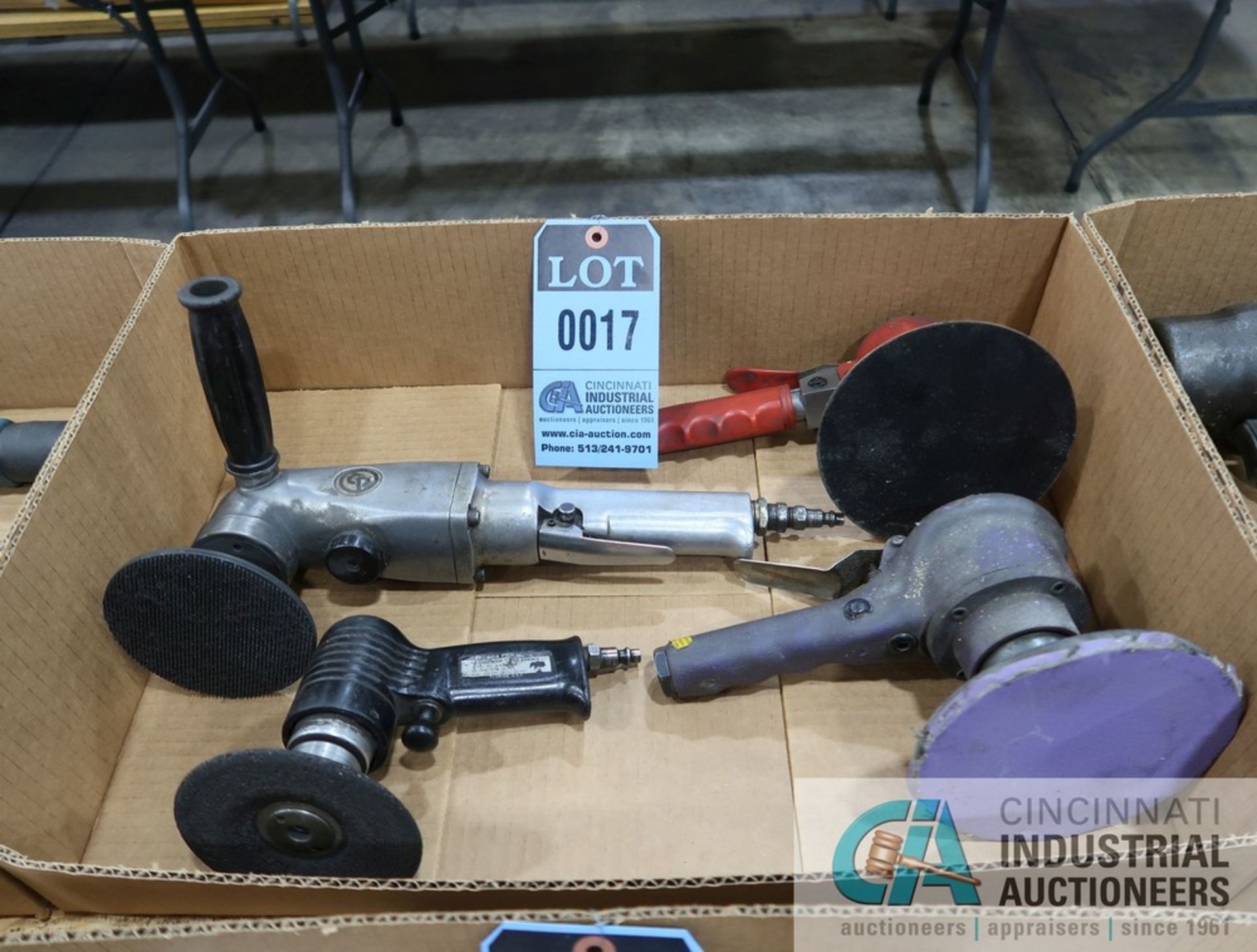 MISCELLANEOUS SIZE PNEUMATIC RIGHT ANGLE GRINDERS / SANDERS