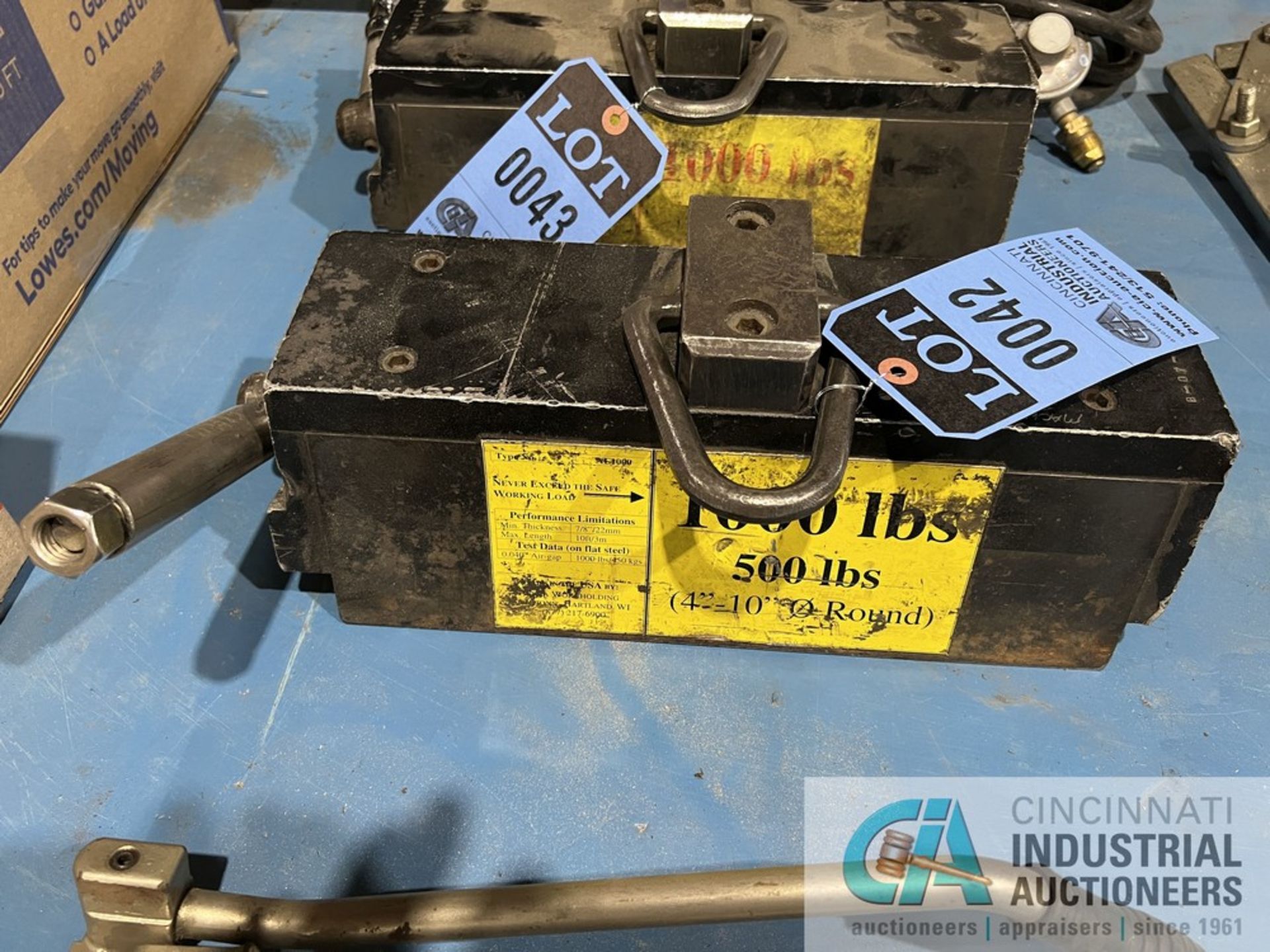 1,000 LB. ALPHA WORKHOLDING LIFTING MAGNET