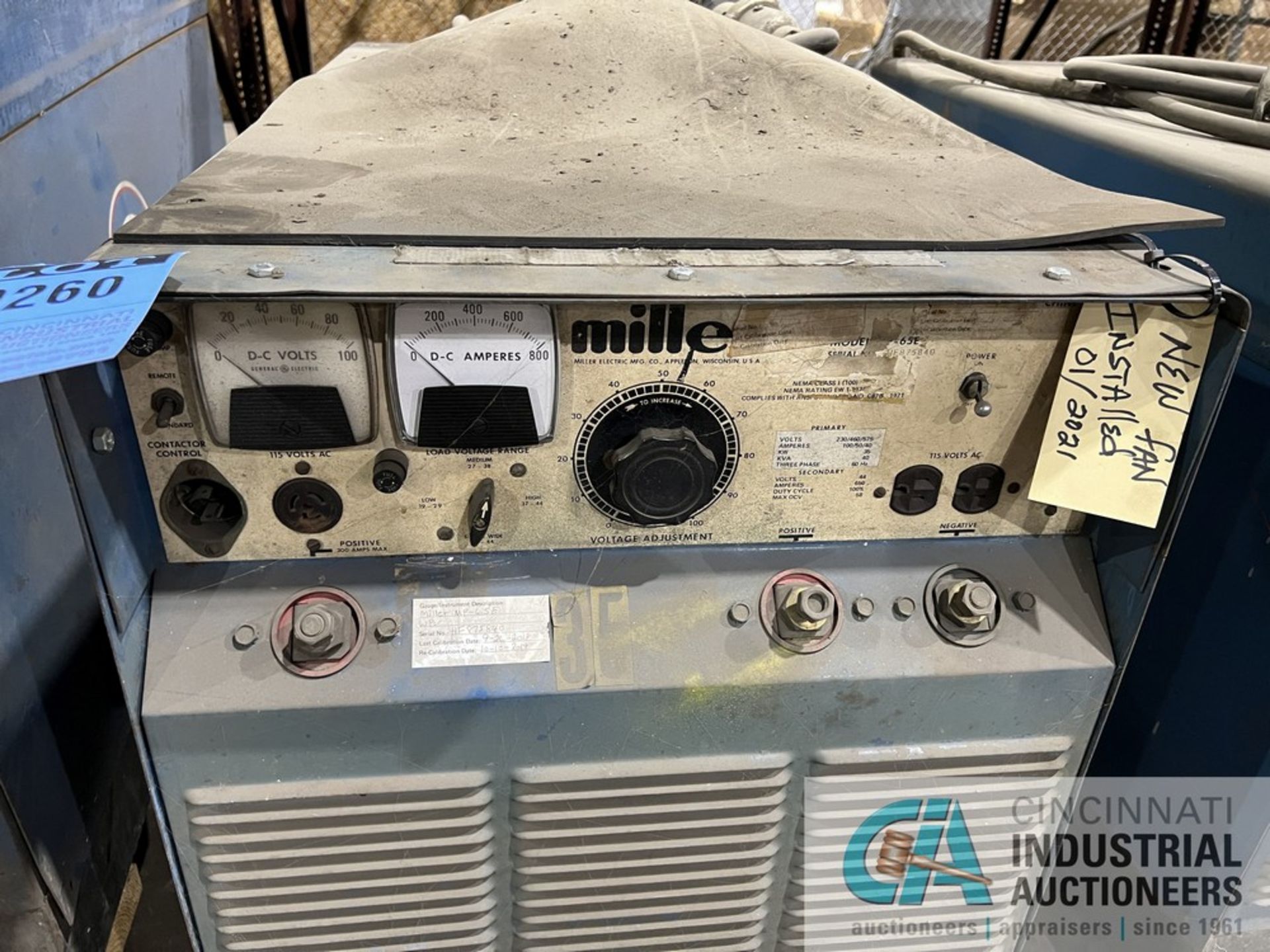 650 AMP MILLER MP-65E WELDER; S/N HF875840 (NEW FAN INSTALLED 2021) **For convenience, the loading - Image 2 of 2