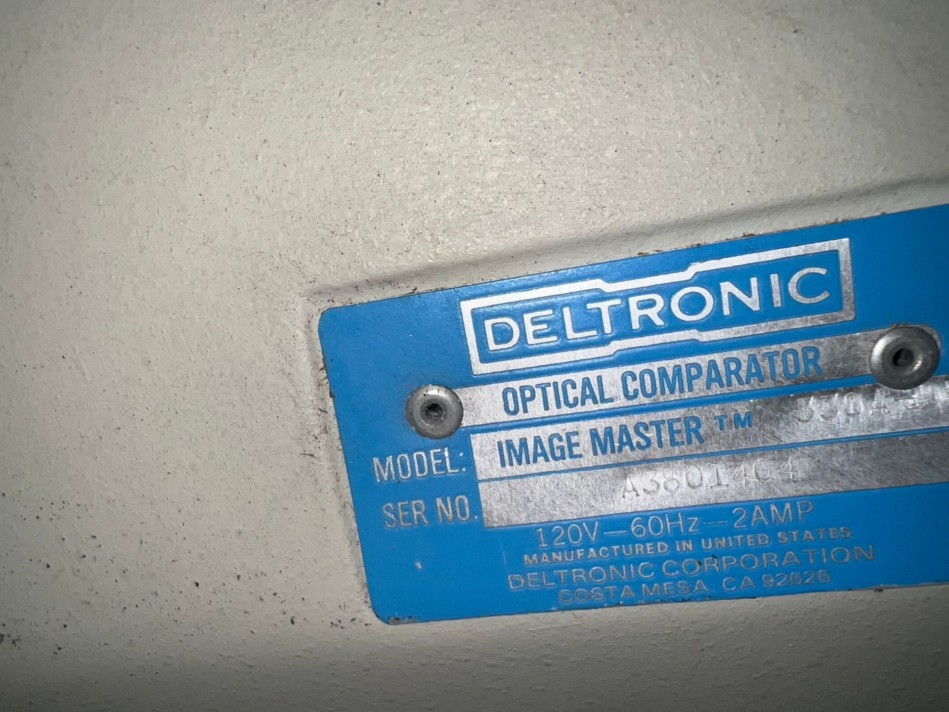 14" DELTRONIC MODEL IMAGE MASTER 330A OPTICAL COMPARATOR **OUT OF SERVICE** - Image 4 of 7