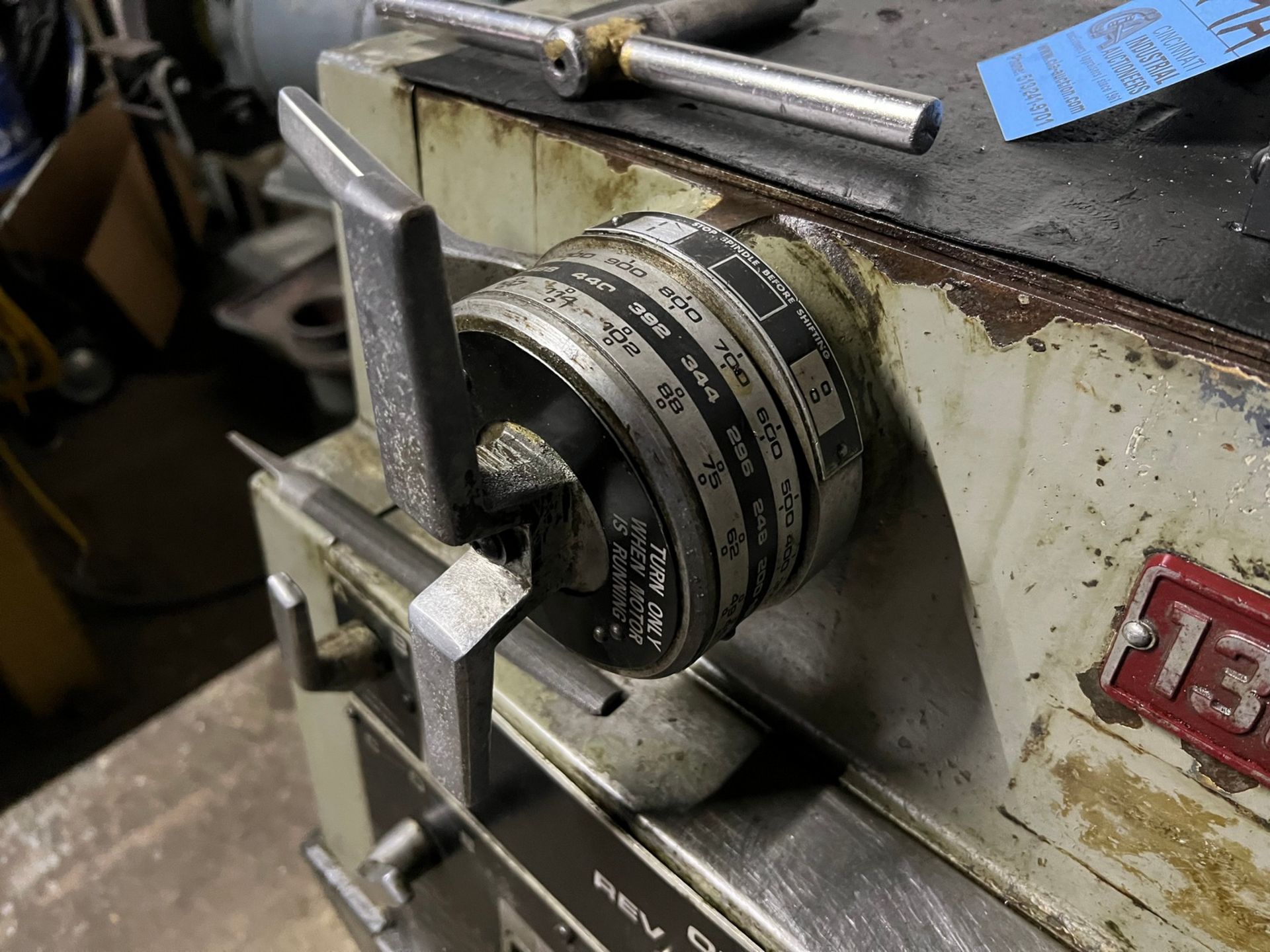 13" X 30" CLAUSING MODEL 1300 TURRET LATHE; S/N 130203, 8" THREE-JAW CHUCK**For convenience, a - Image 9 of 11
