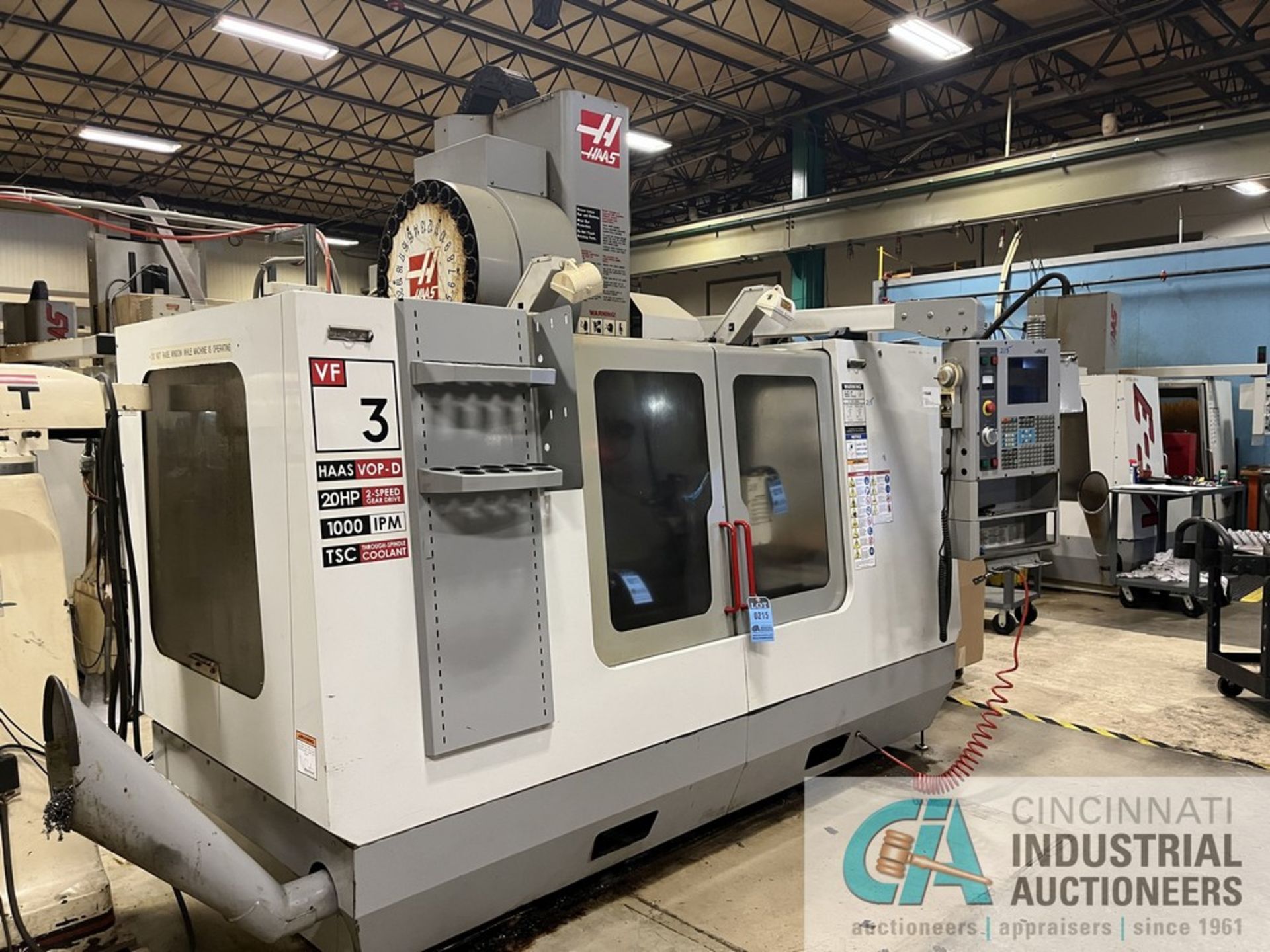 HAAS MODEL VF-3 CNC VERTICAL MACHINING CENTER VOP-D; S/N 35185 (NEW 4/2004), TABLE SIZE 18" X 48",