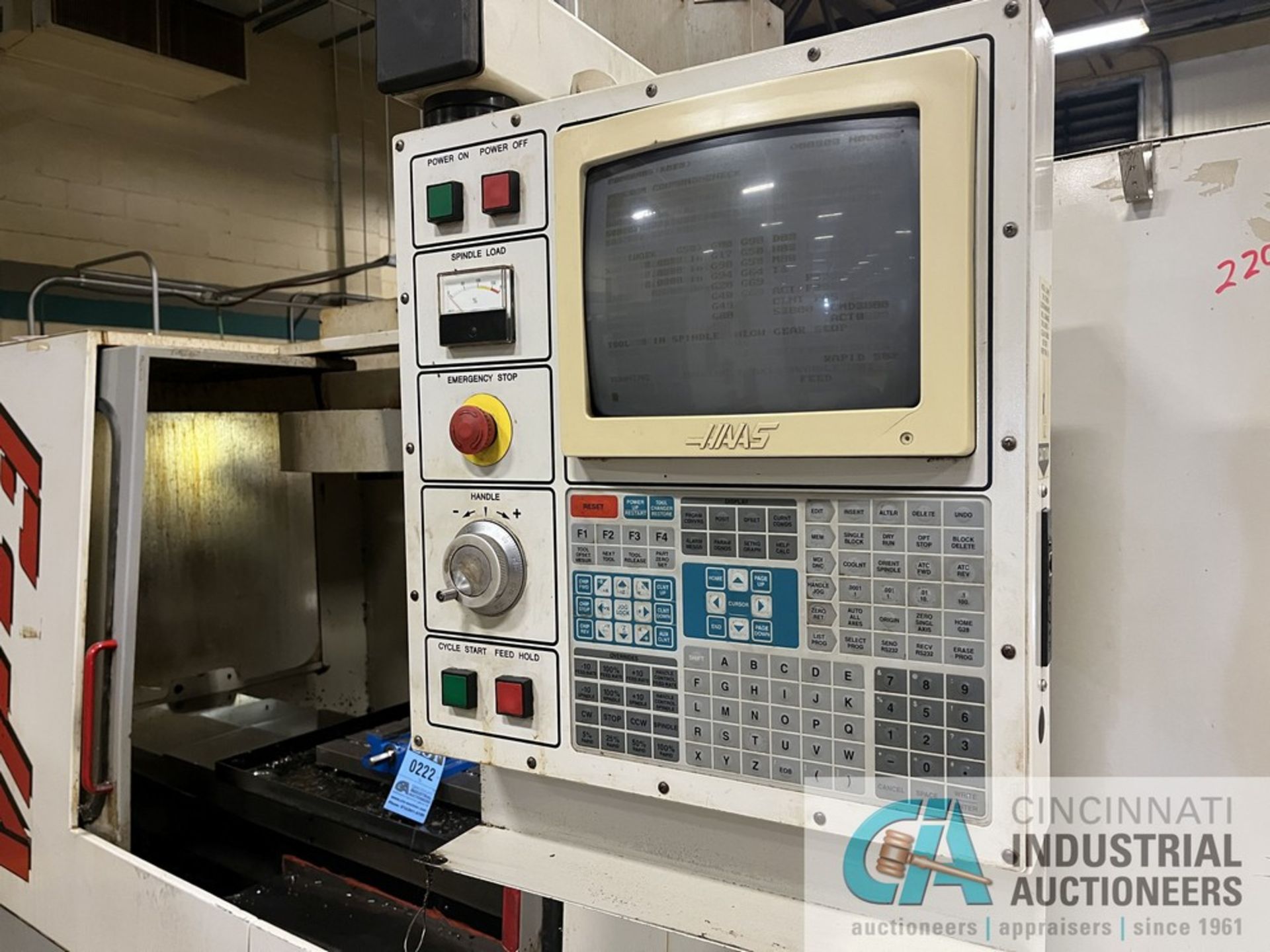 HAAS MODEL VF-3 CNC VERTICAL MACHINING CENTER; S/N 14355 (nEW 4/1998), TABLE SIZE 18" X 48", X- - Image 8 of 12