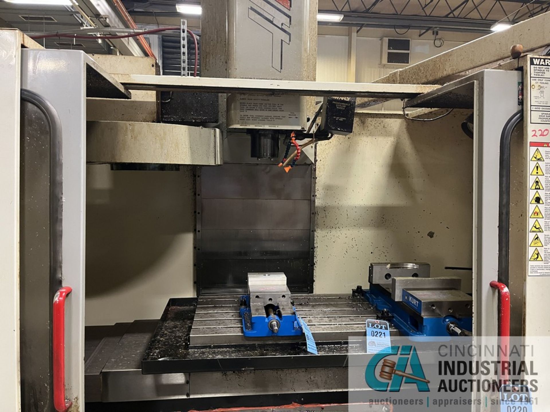 HAAS MODEL VF-3 CNC VERTICAL MACHINING CENTER; S/N 14355 (nEW 4/1998), TABLE SIZE 18" X 48", X- - Image 4 of 12