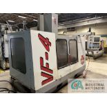 HAAS MODEL VF-4 CNC VERTICAL MACHINING CENTER; S/N 8810 (NEW 11/1996), TABLE SIZE 18" X 52", X-