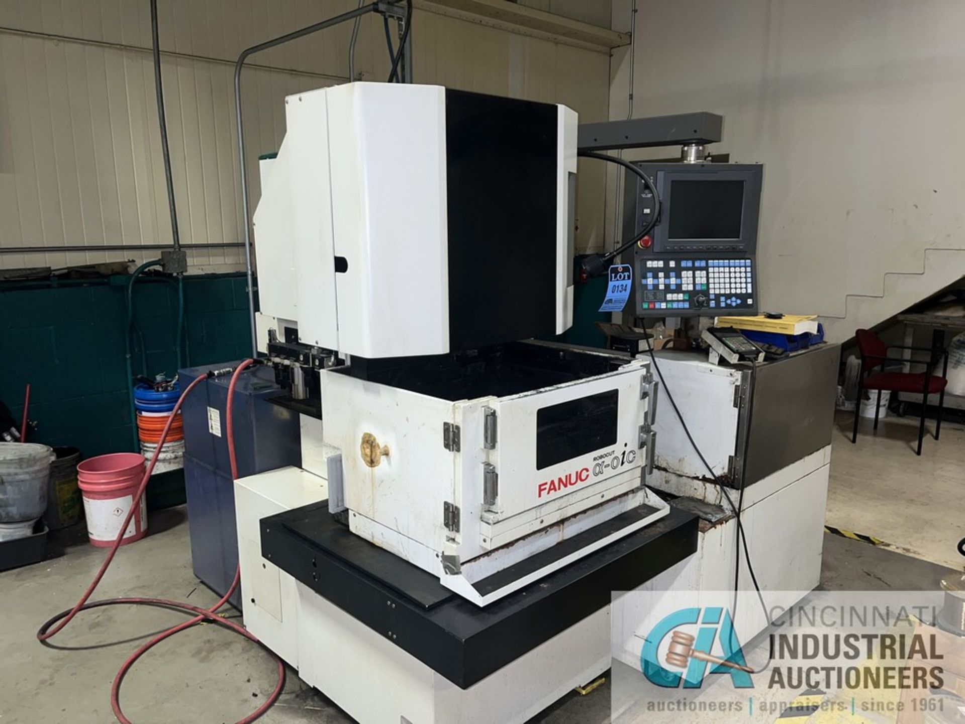 FANUC MODEL ROBOCUT A-OiC CNC WIRE EDM; S/N 043C0085 (NEW 2004), TABLE AREA 21" X 14", X-AXIS 12.5",