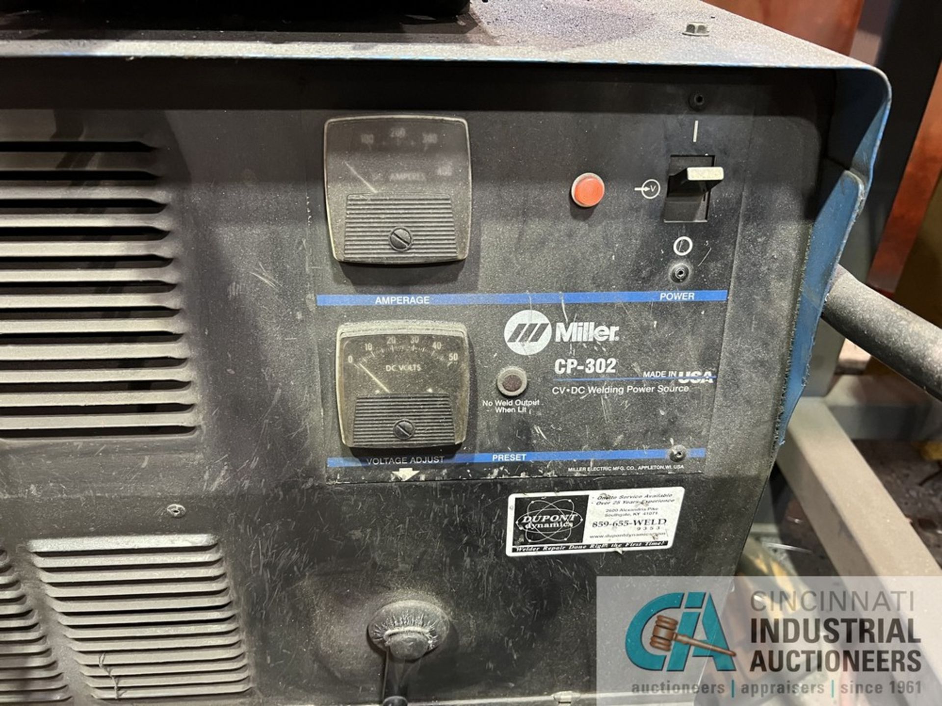 300-AMP MILLER MODEL CP-302 WELDER W/ 22A SERIES WIRE FEED - Image 3 of 5