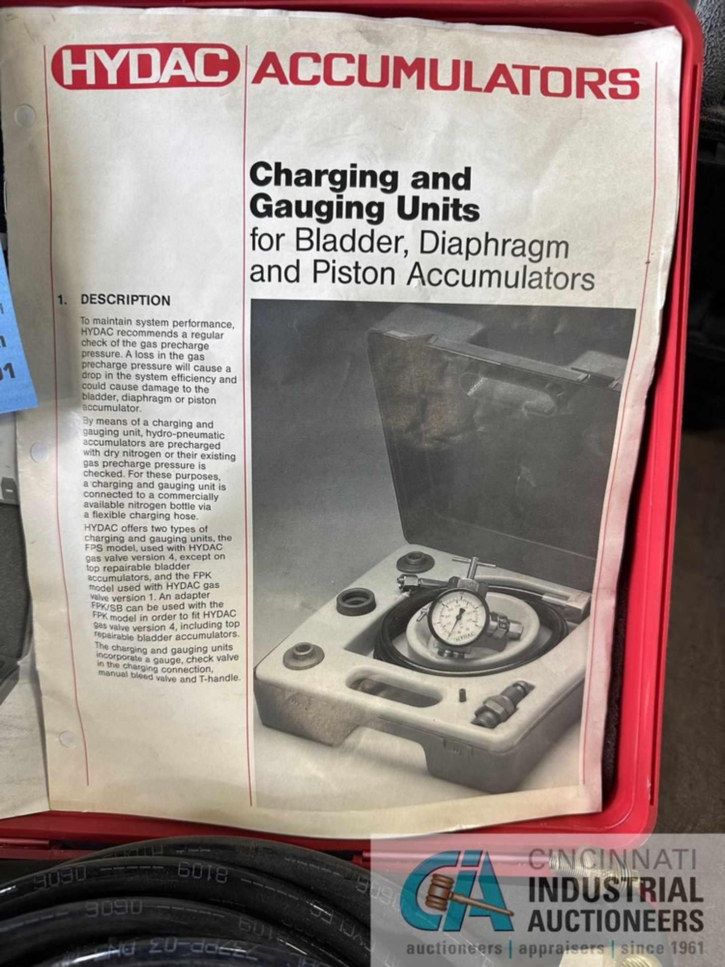 HYDAC CHARGING AND GAUGING UNITS - Image 2 of 4