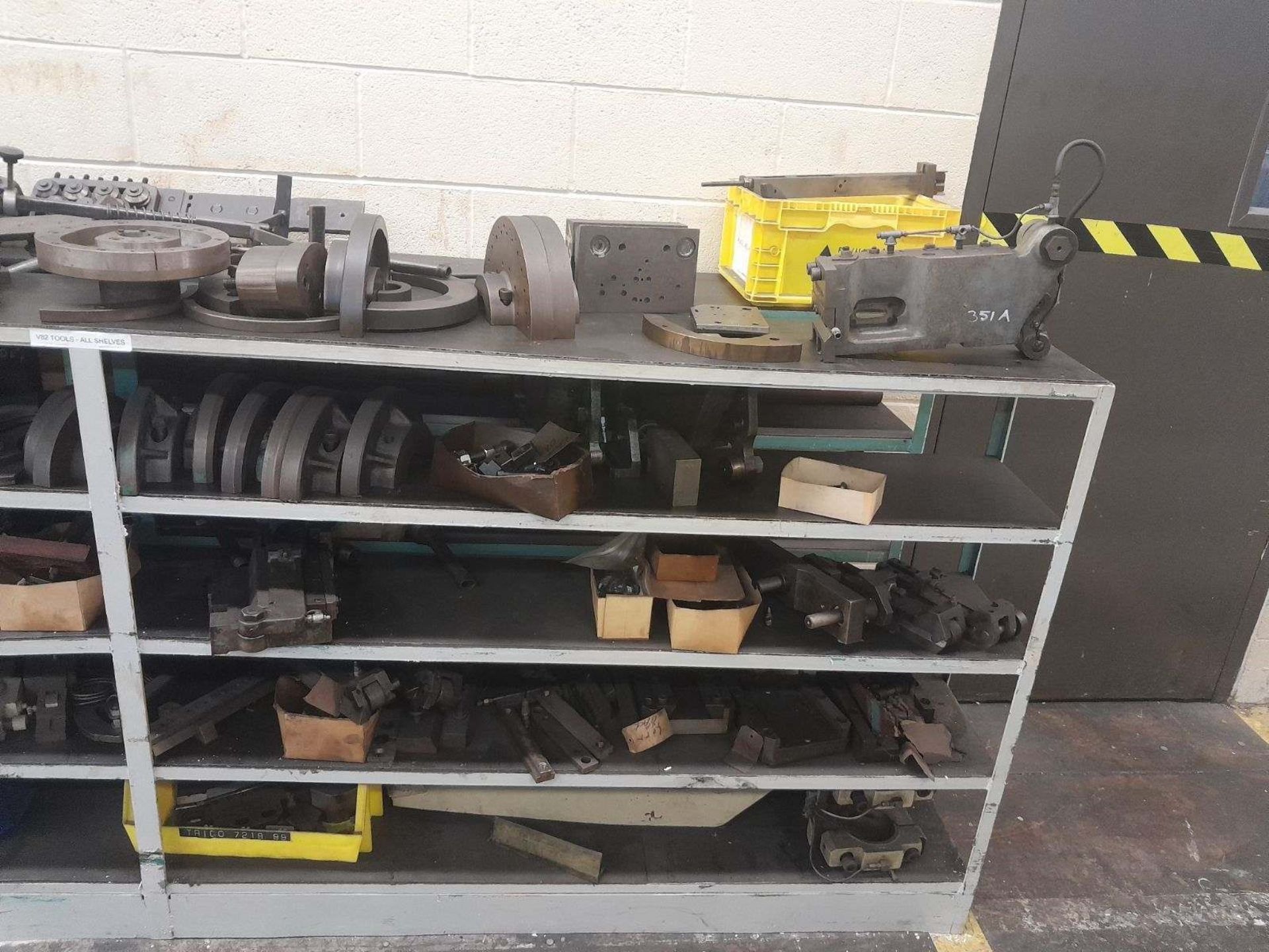 (LOT) MISCELLANEOUS TORIN V82 TOOLING INCLUDING CAMS, STRAIGHTENERS AND HARDWARE