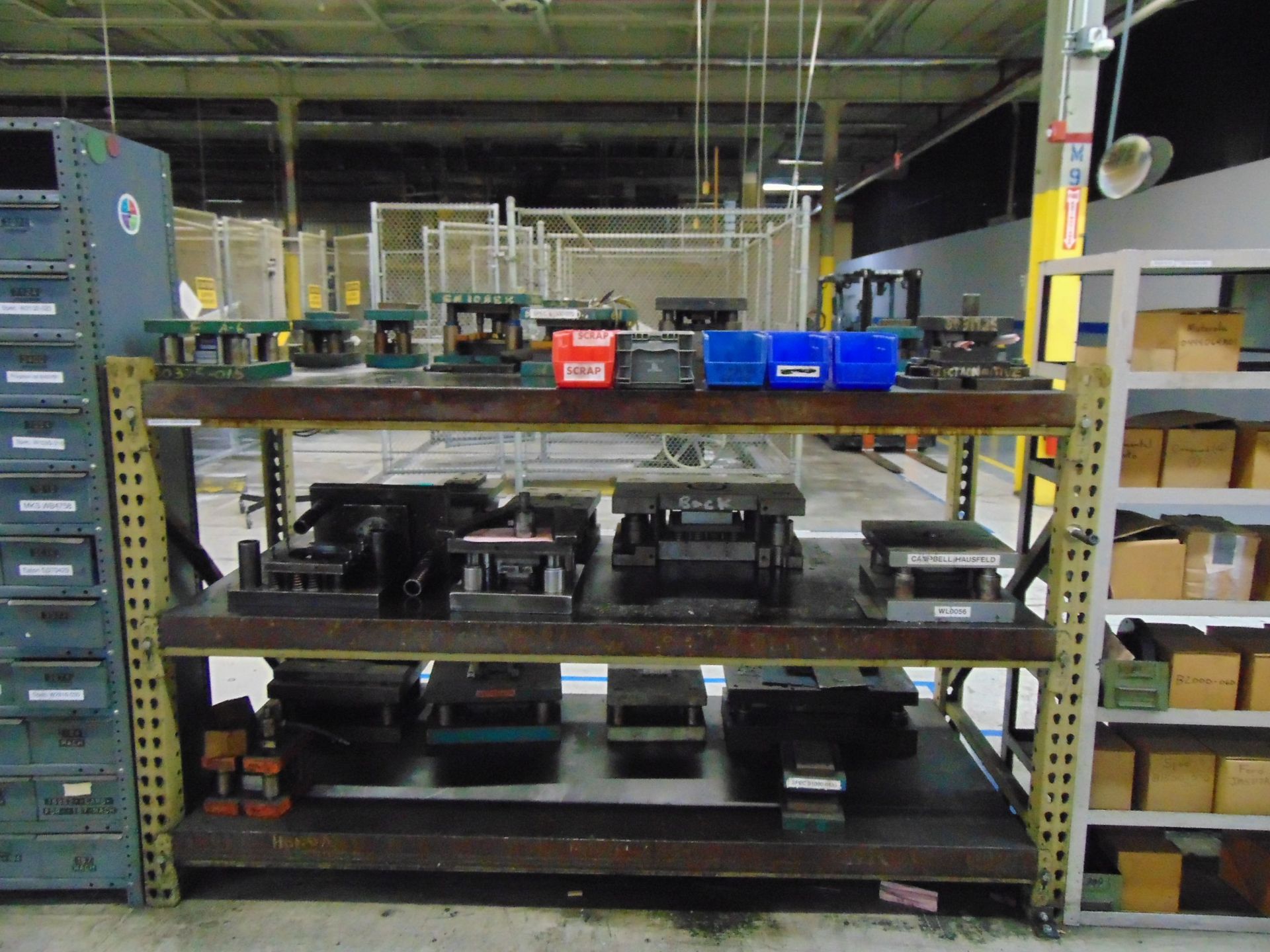 SECTIONS TEAR DROP PALLET RACKING, (3) ASSORTED SHELVING UNITS - NO CONTENTS INCLUDED - Image 4 of 6