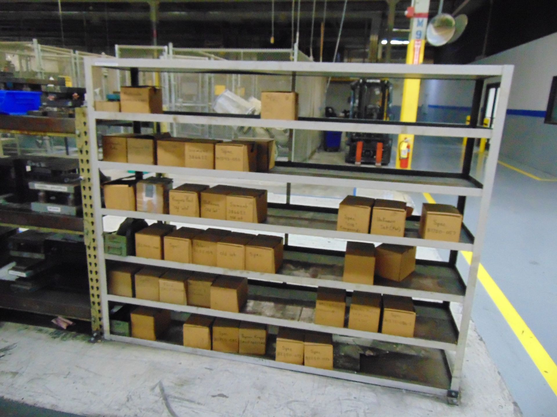 SECTIONS TEAR DROP PALLET RACKING, (3) ASSORTED SHELVING UNITS - NO CONTENTS INCLUDED - Image 3 of 6