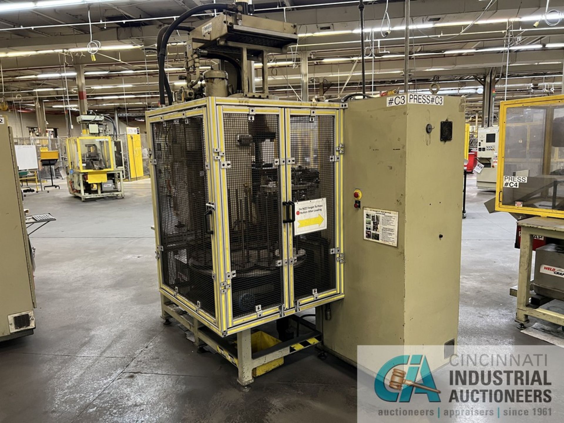 ABACUS AUTOMATION MODEL 2296 HEAT SET PRESS LINE; S/N 01430, CONSISTING OF AIR HYDRAULICS MODEL - Image 3 of 15