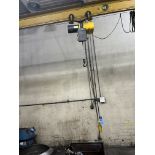 1/4 TON BUDGIT ELECTRIC HOIST WITH PENDANT - NO RAIL